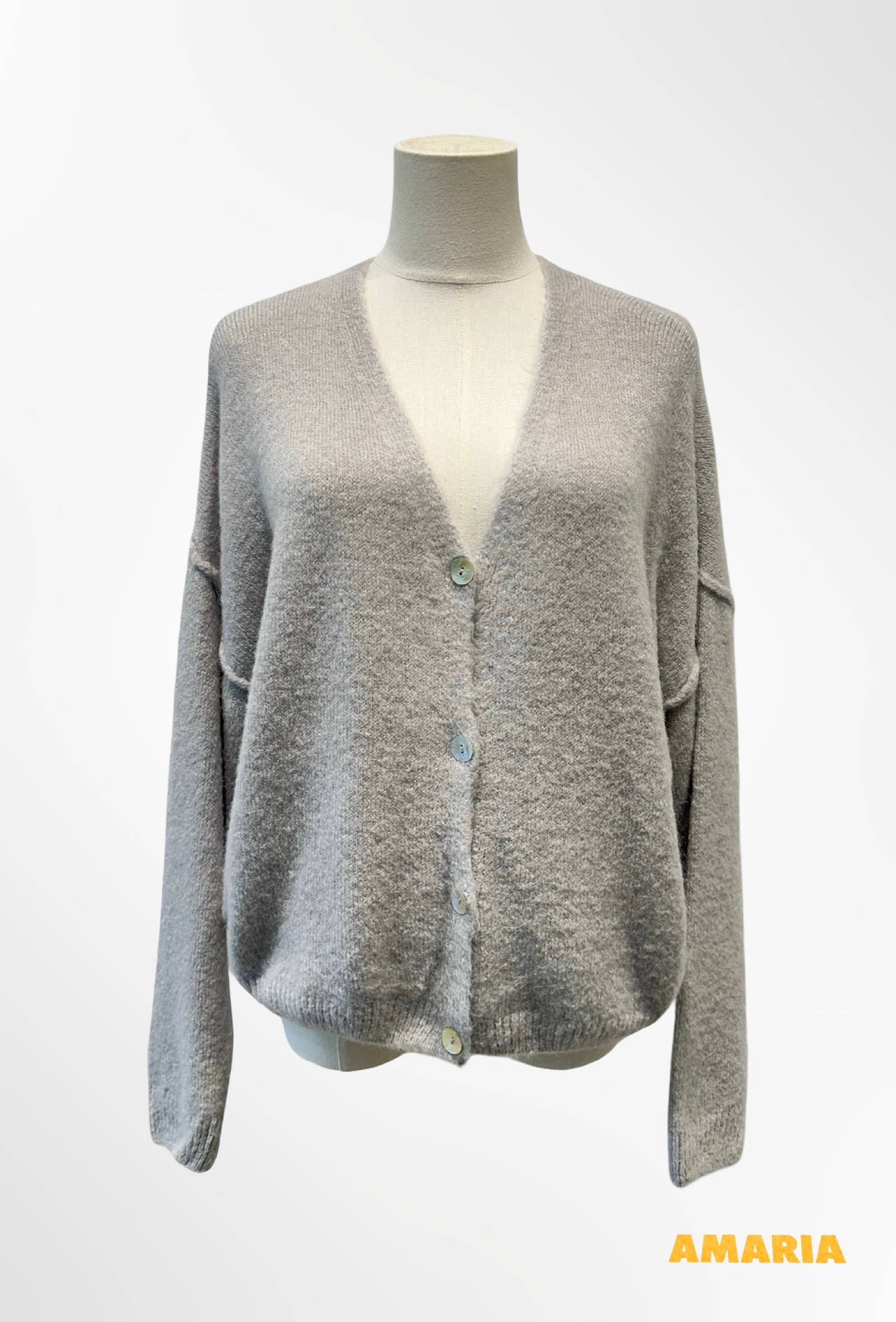 Gilet Col V Profond en Maille Douce ALPAGA