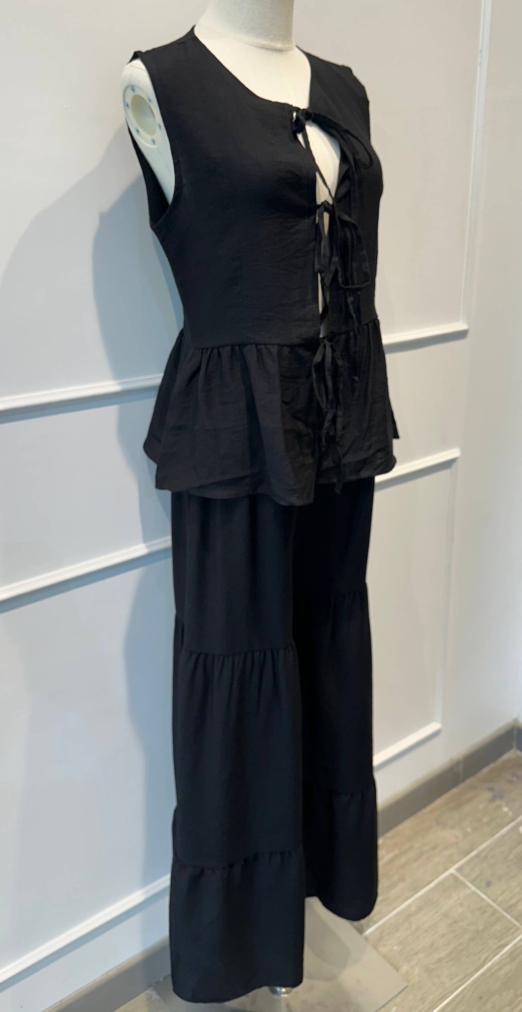 Ensemble fluide pantalon gilet sans manches –