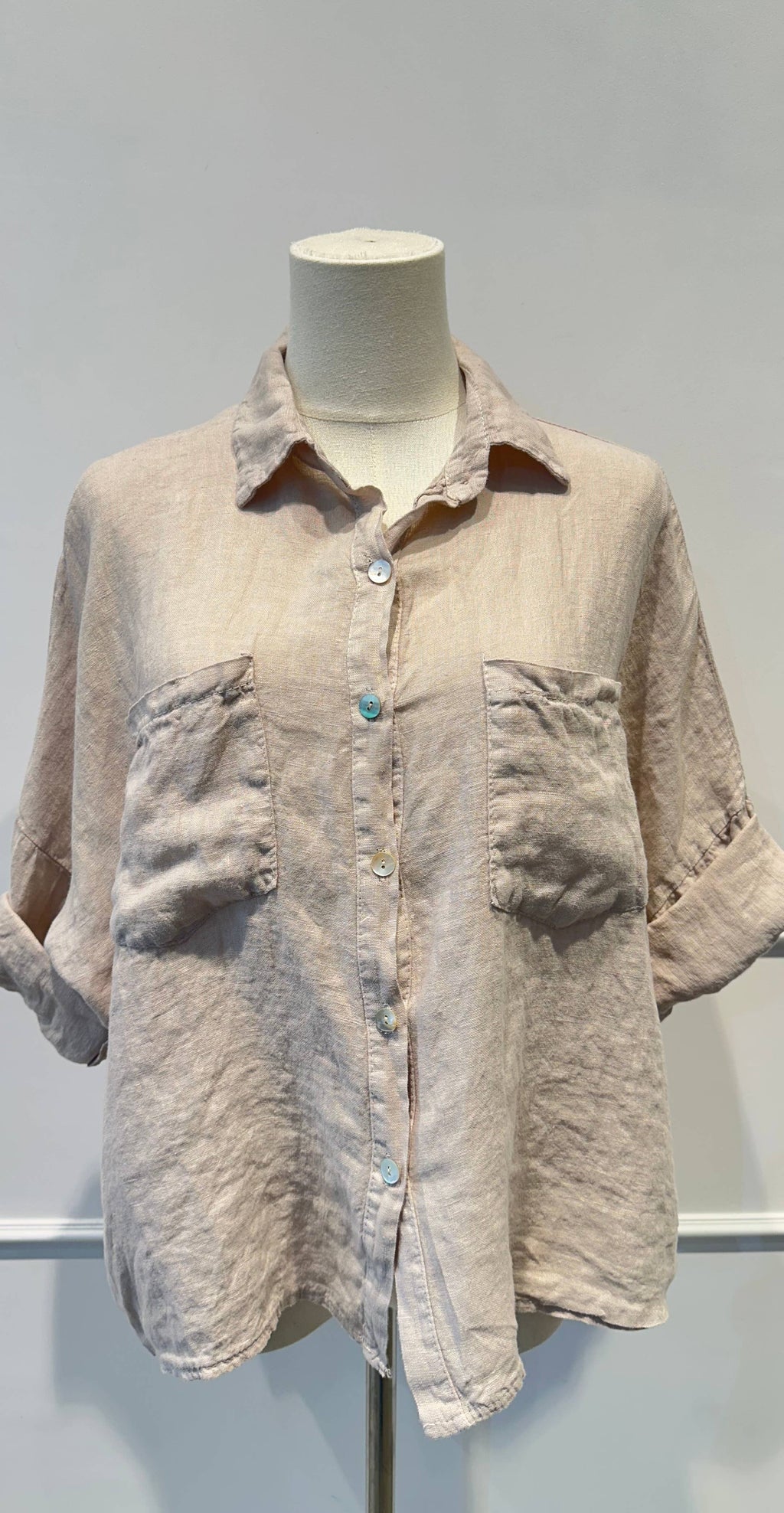 Chemise ample % lin
