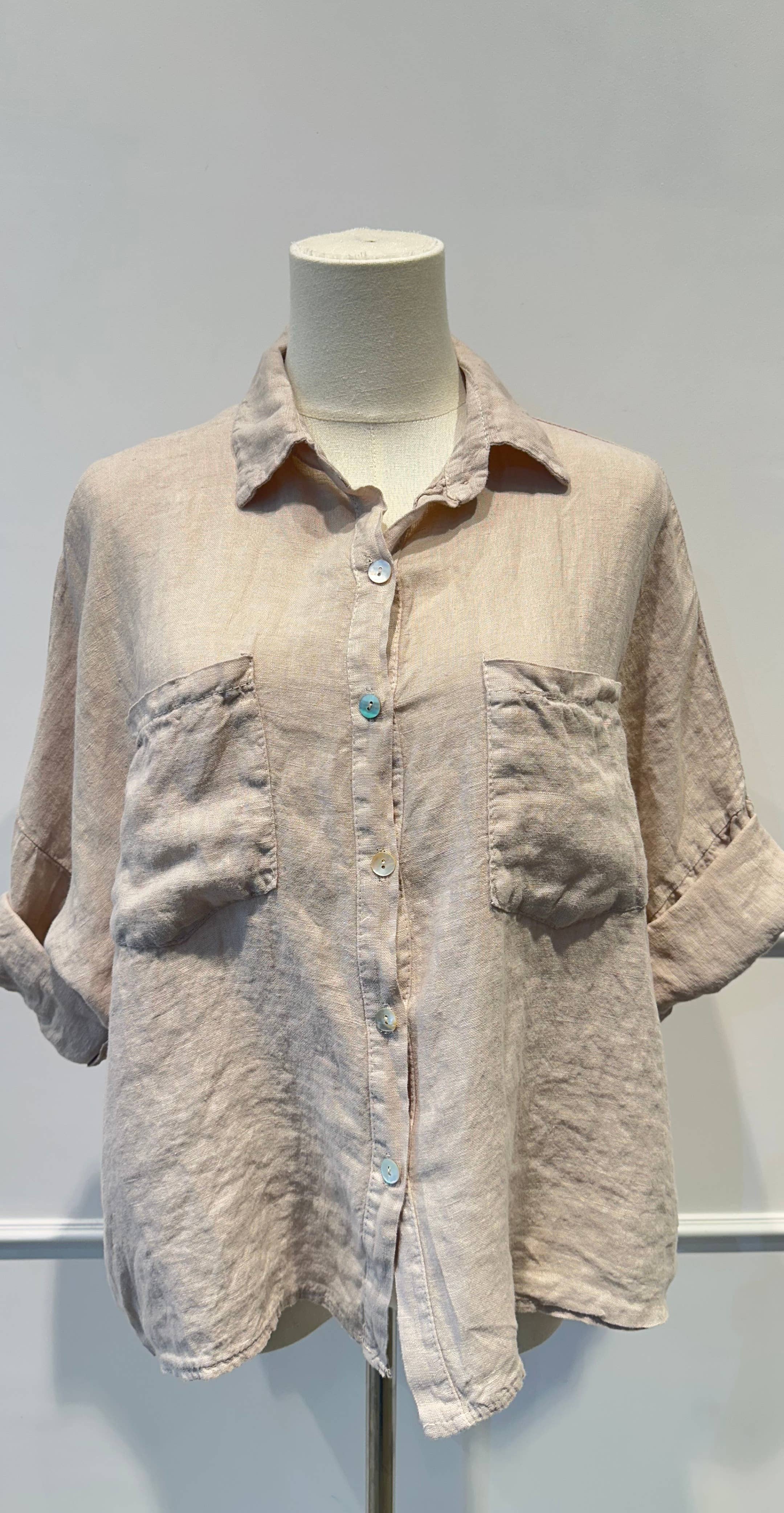 Chemise ample % lin