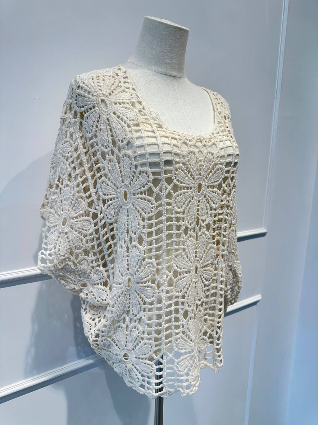Haut en Crochet Manches courtes J