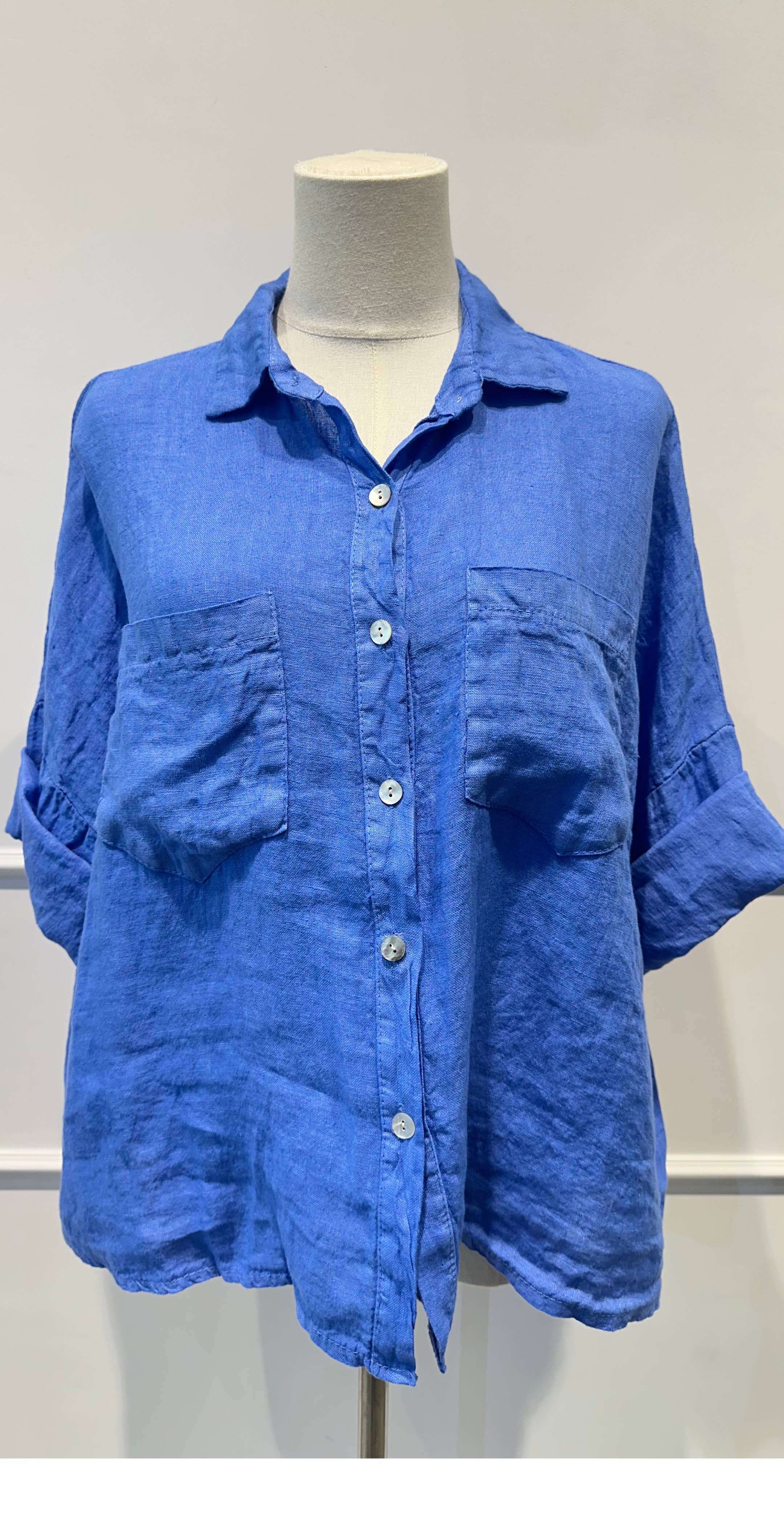 Chemise ample % lin