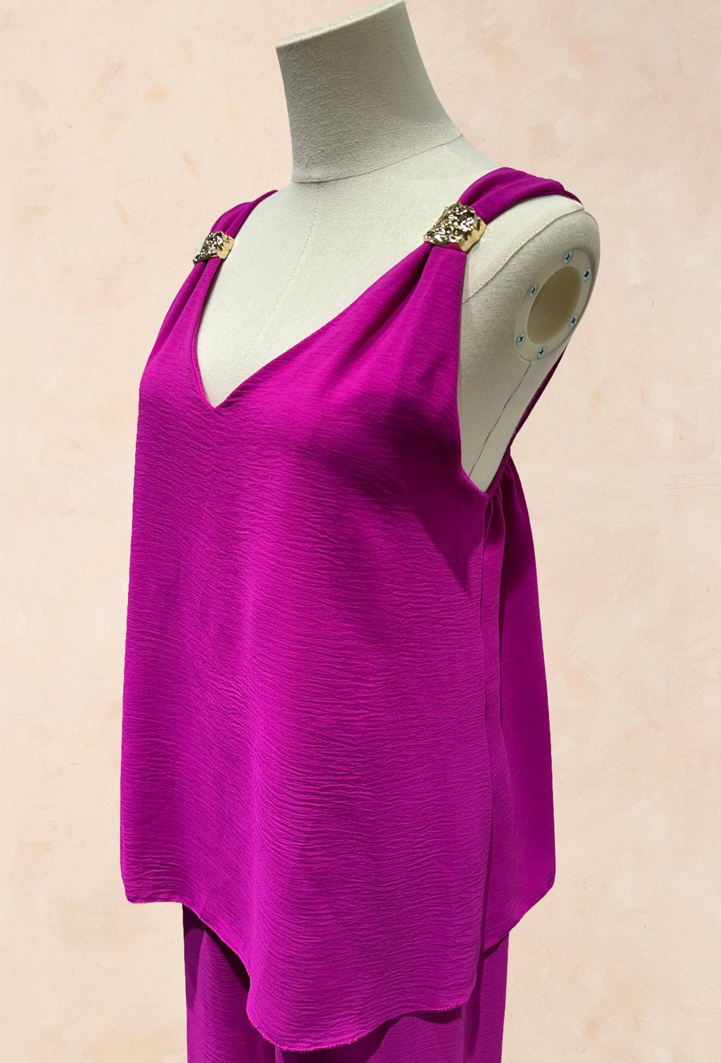 Ensemble top & pantalon palazzo