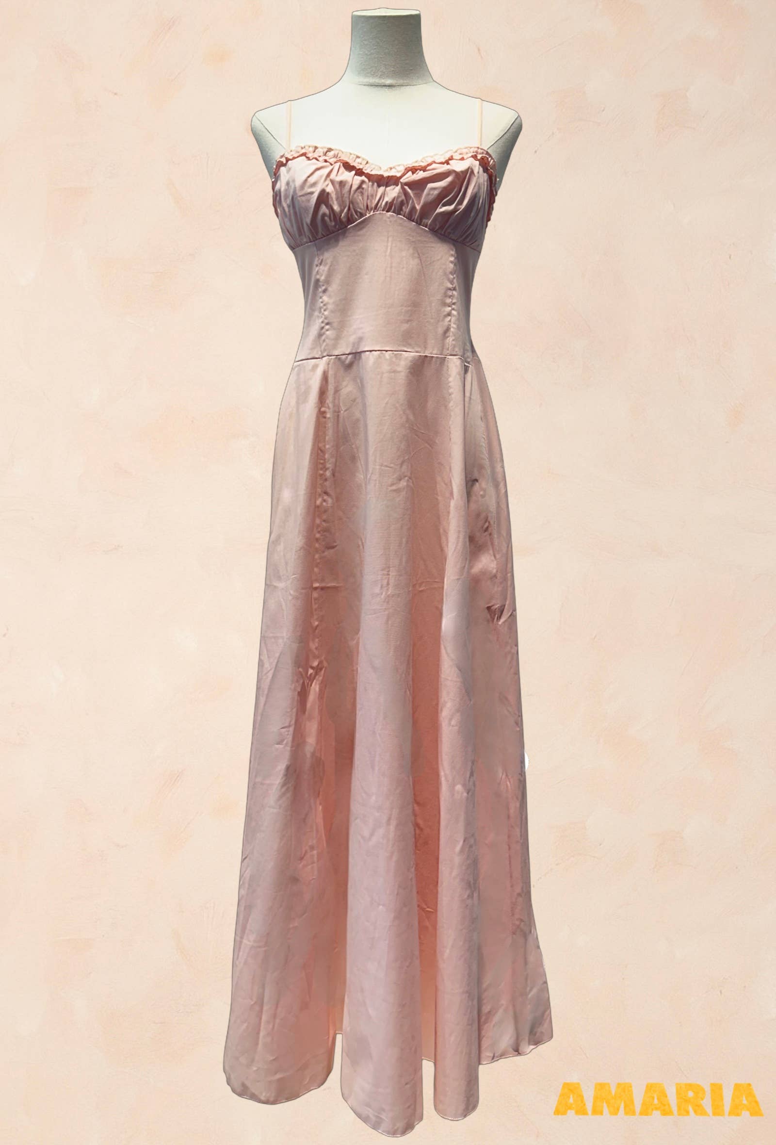 Robe longue à bretelles Coton