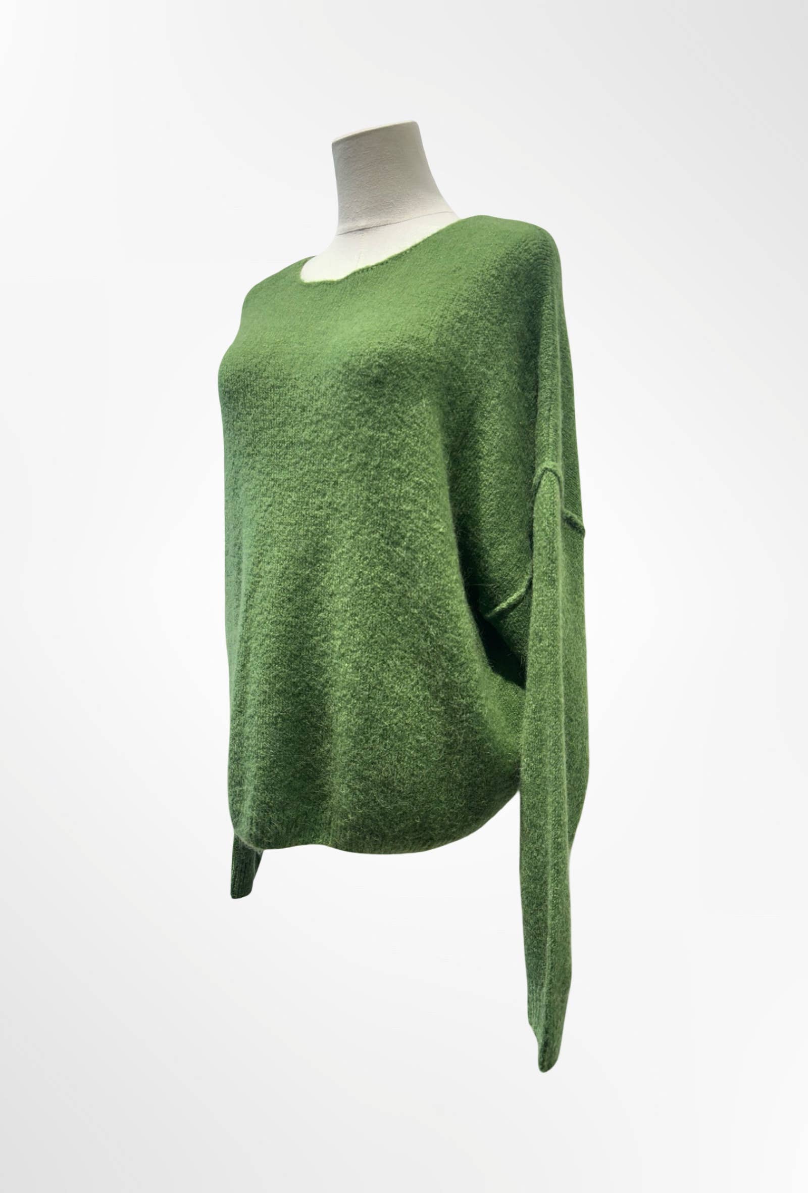 Pull Oversize Col Rond Maille Douce ALPAGA