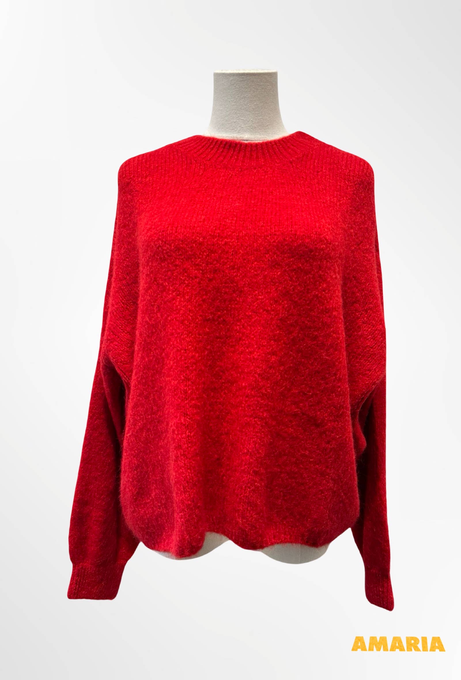 Pull col rond qualité premium ALPAGA / LAINE