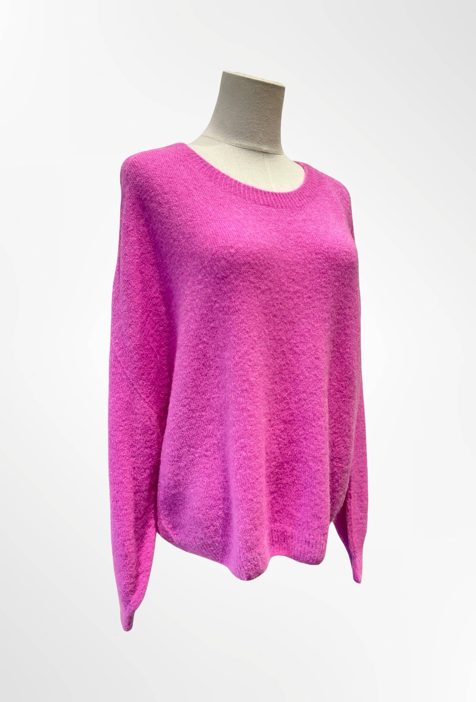 Pull Col Rond Maille Douce Oversize ALPAGA