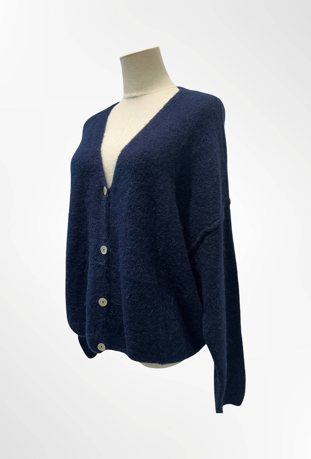 Gilet Col V Profond en Maille Douce ALPAGA