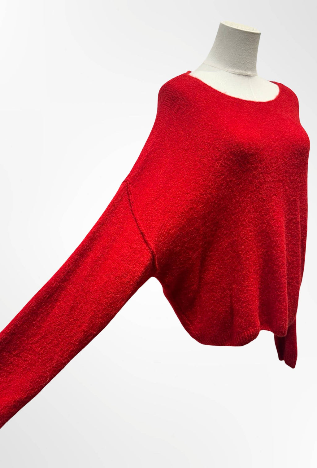 Pull Oversize Col Rond Maille Douce ALPAGA