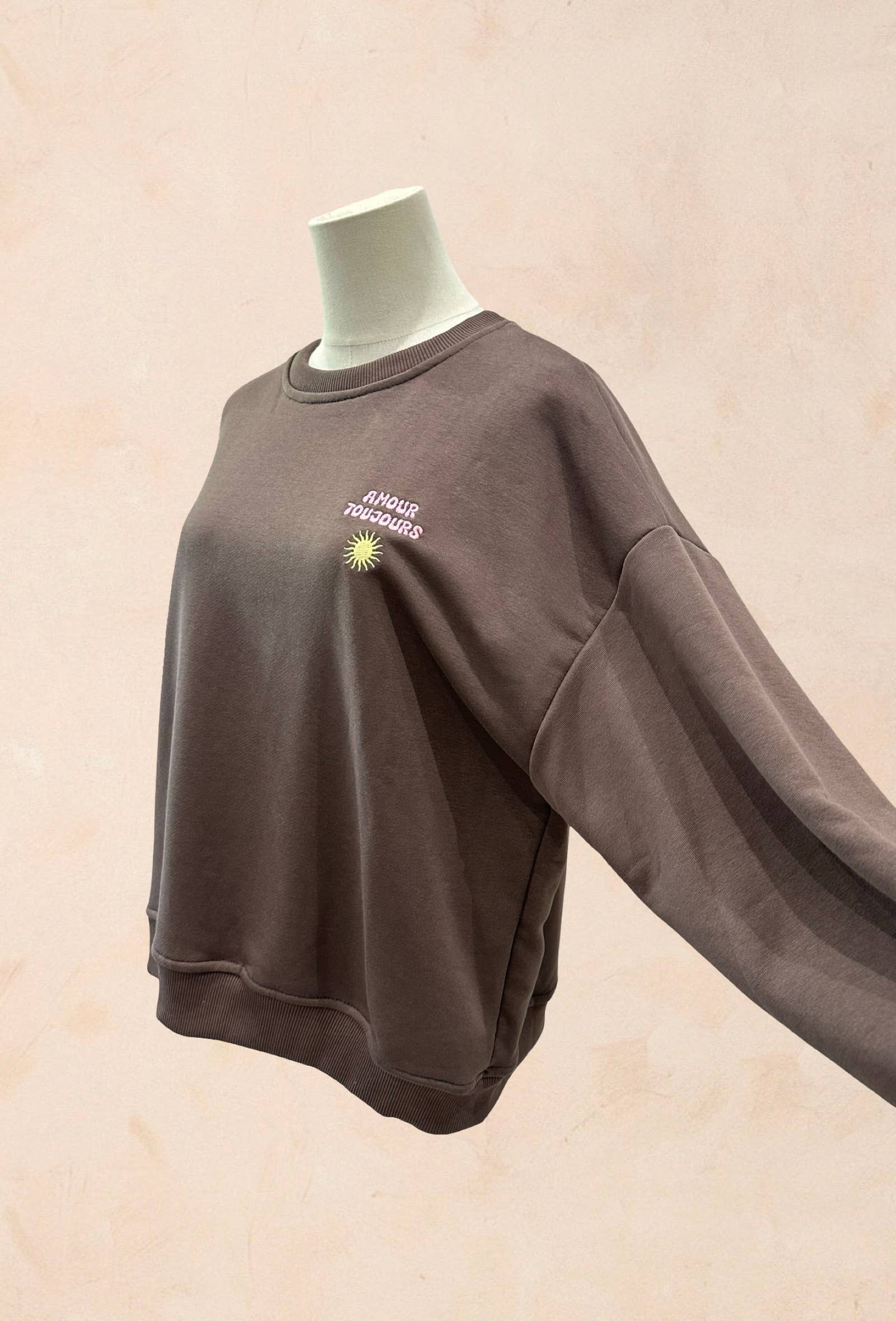 Sweat shirt Oversize – Broderie Amour Toujours
