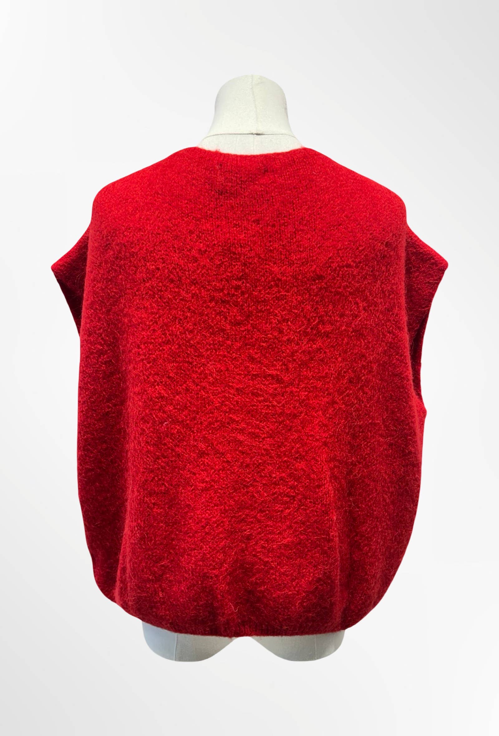 Gilet Sans Manches – Maille Douce Boutons ALPAGA