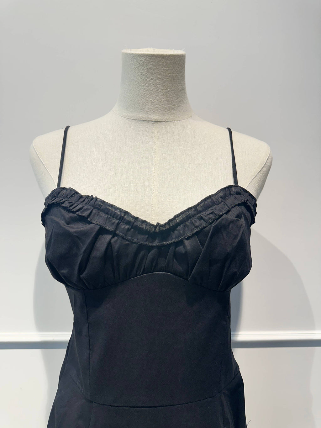Robe longue à bretelles Coton
