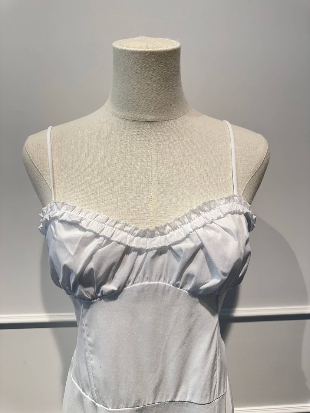 Robe longue à bretelles Coton