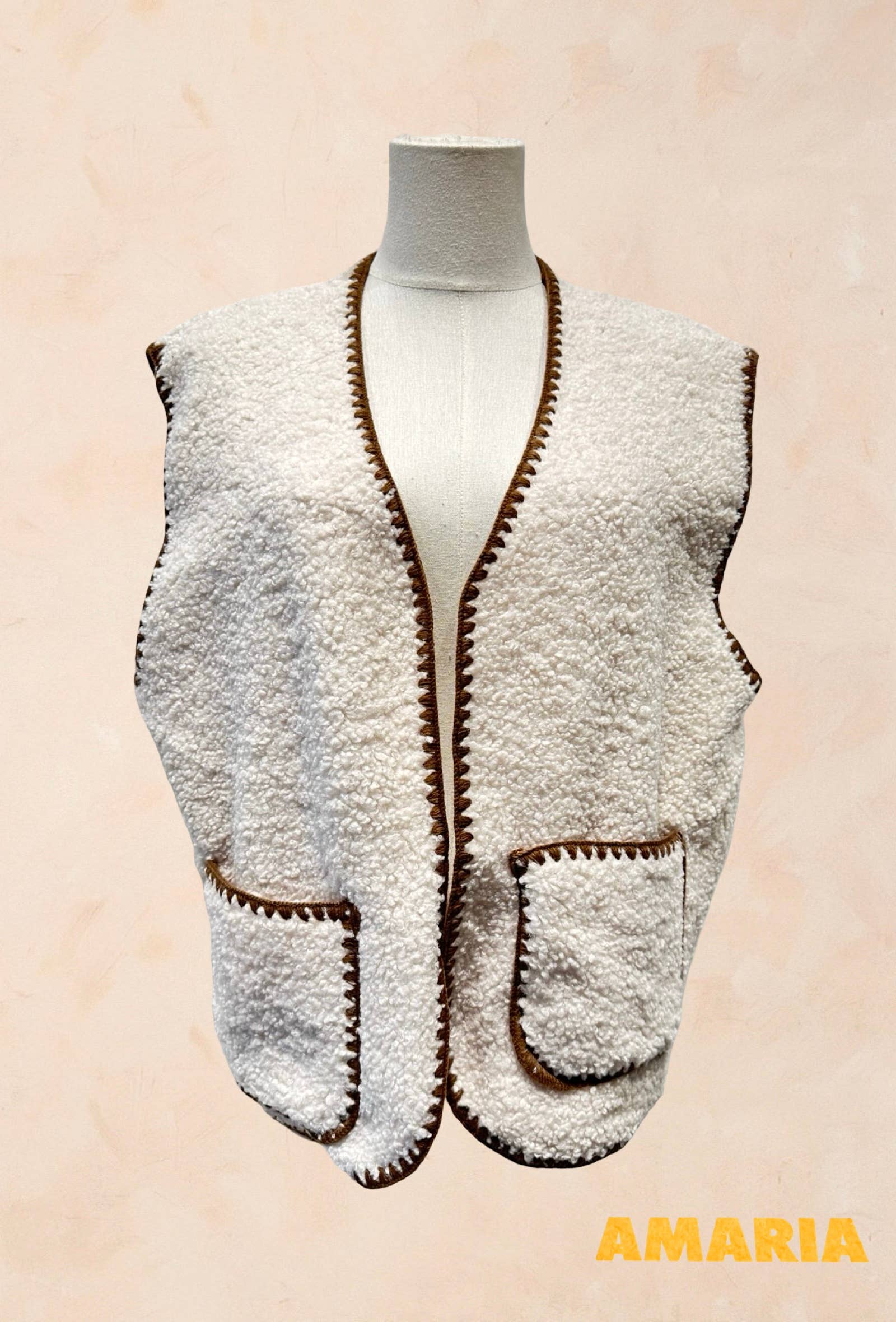 Gilet sans manches Look Vintage