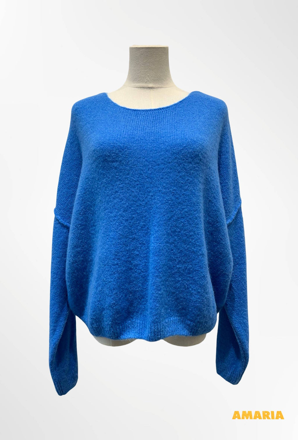 Pull Oversize Col Rond Maille Douce ALPAGA