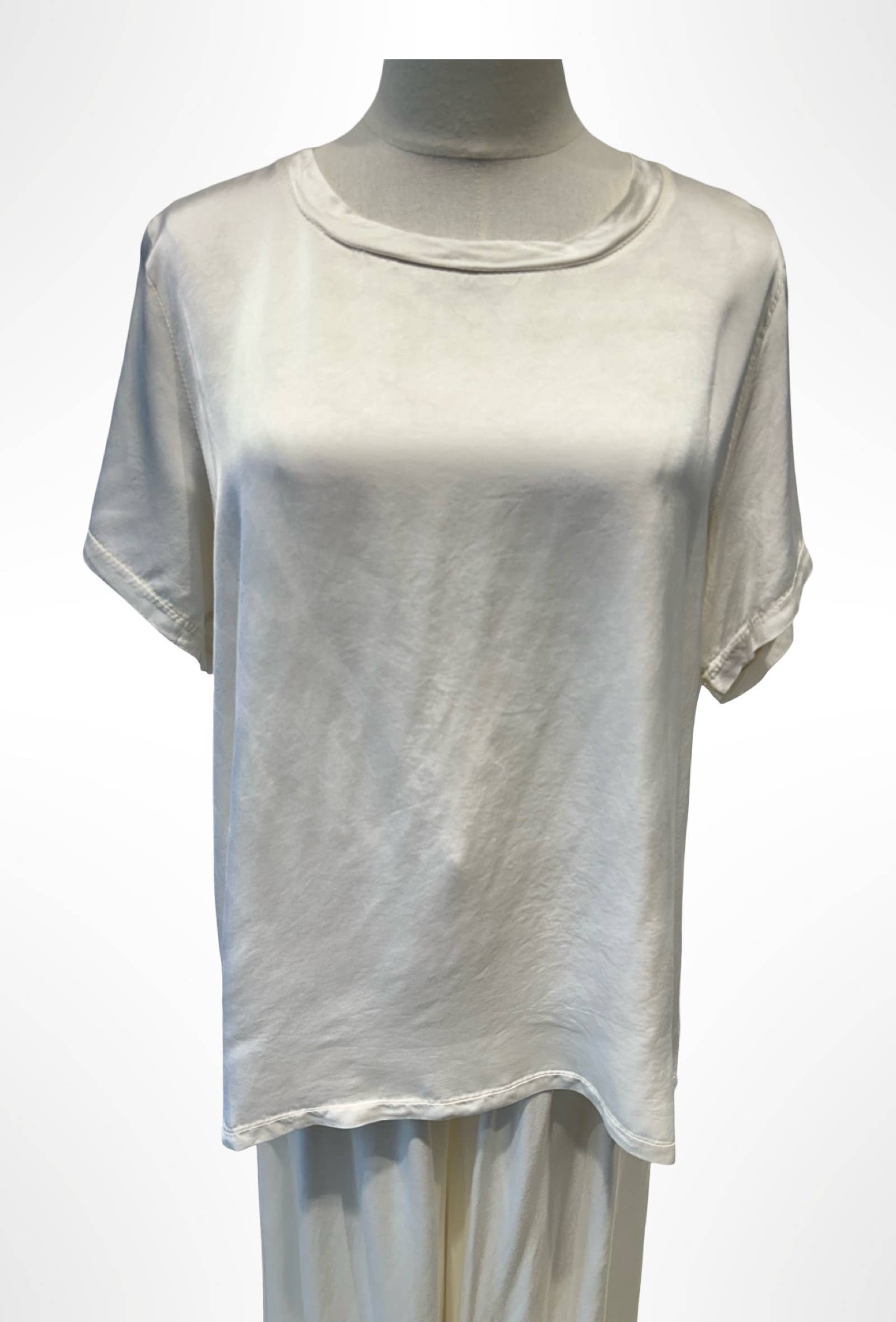Ensemble Satin, Haut et Pantalon Fluide % VISCOSE