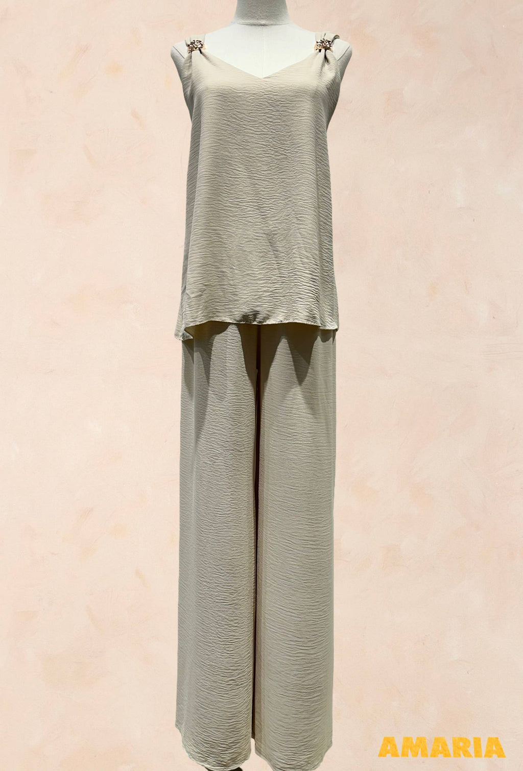 Ensemble top & pantalon palazzo