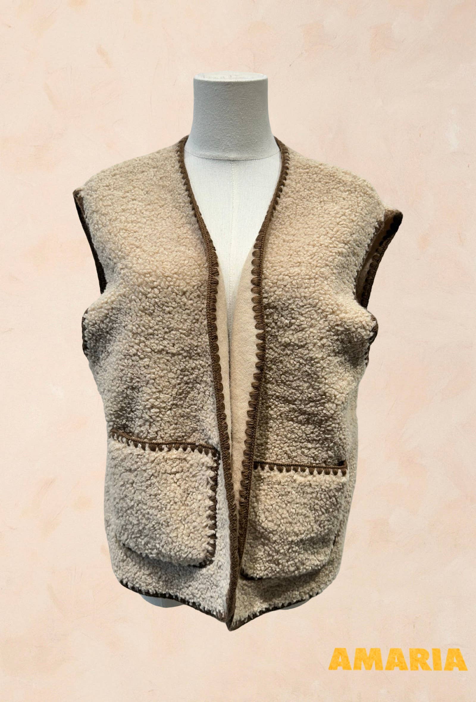 Gilet sans manches Look Vintage