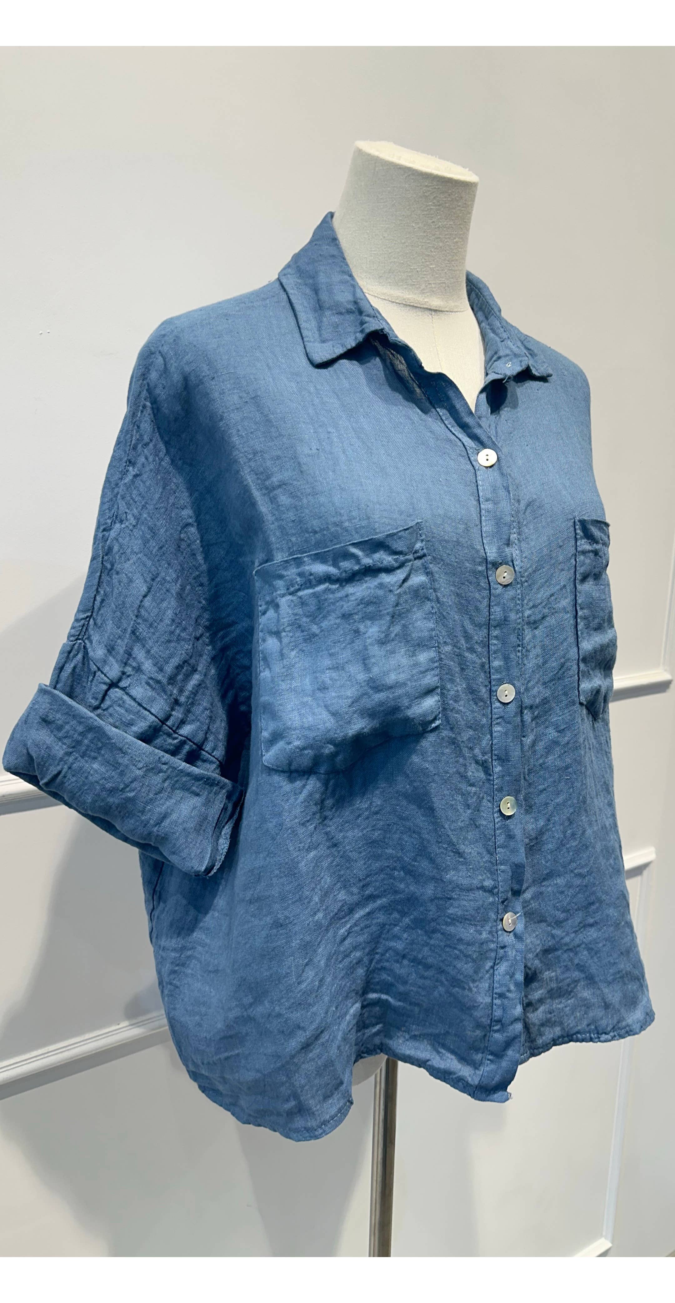 Chemise ample % lin