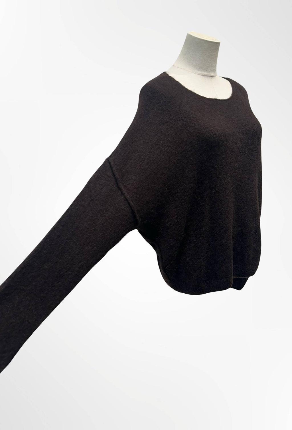 Pull Oversize Col Rond Maille Douce ALPAGA