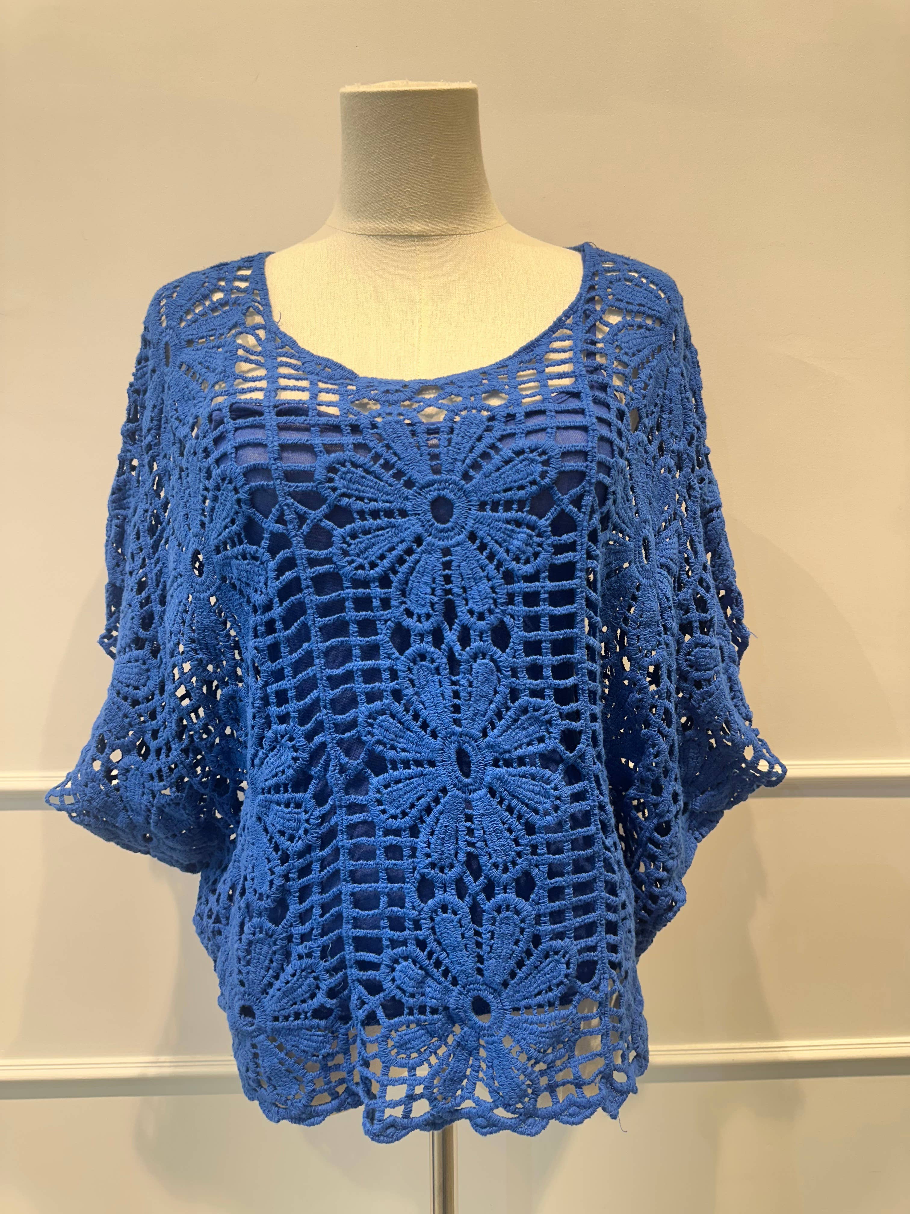 Haut en Crochet Manches courtes J
