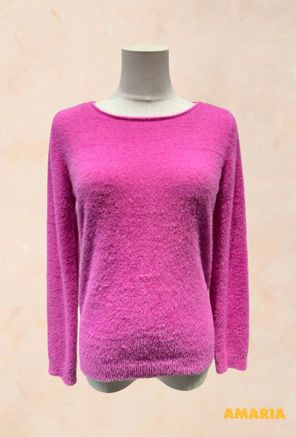 Pull Tout Doux Effet Peluche Manches Longues