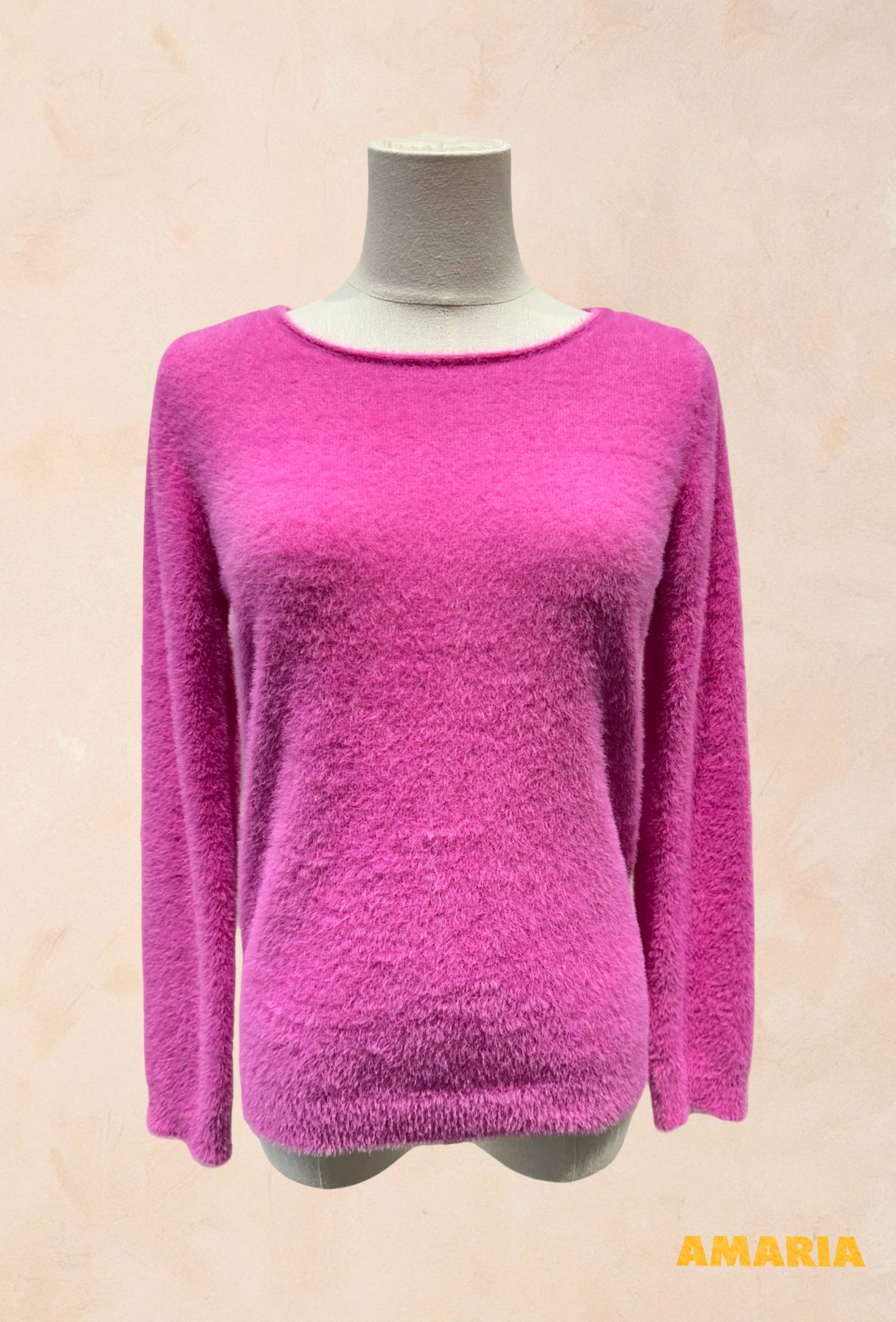 Pull Tout Doux Effet Peluche Manches Longues