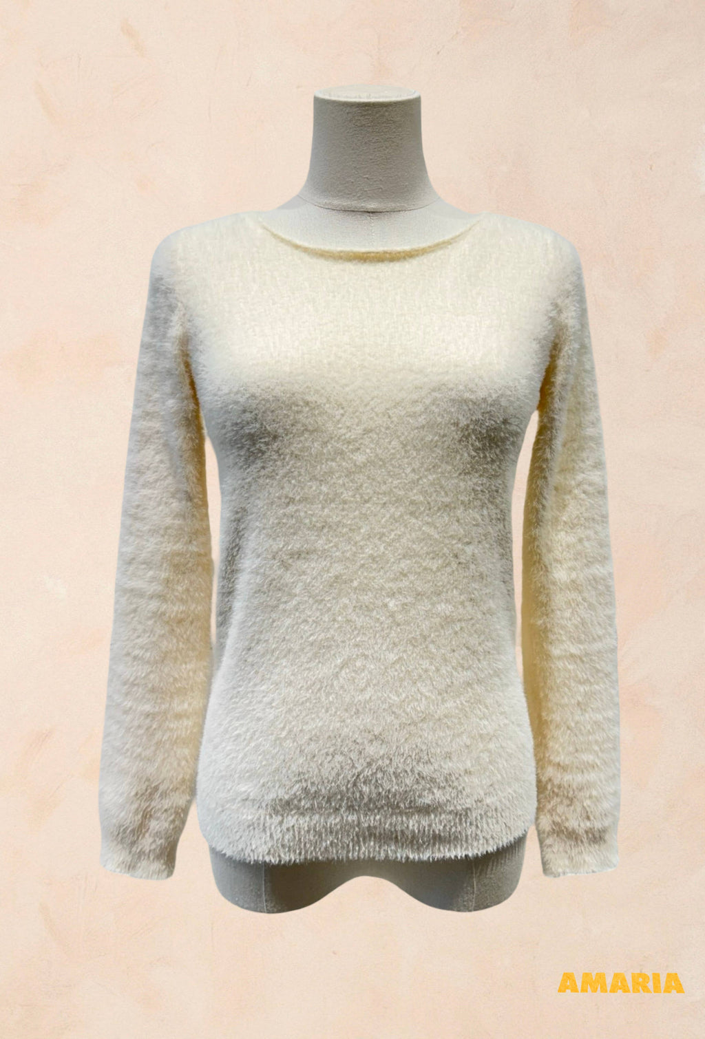 Pull Tout Doux Effet Peluche Manches Longues