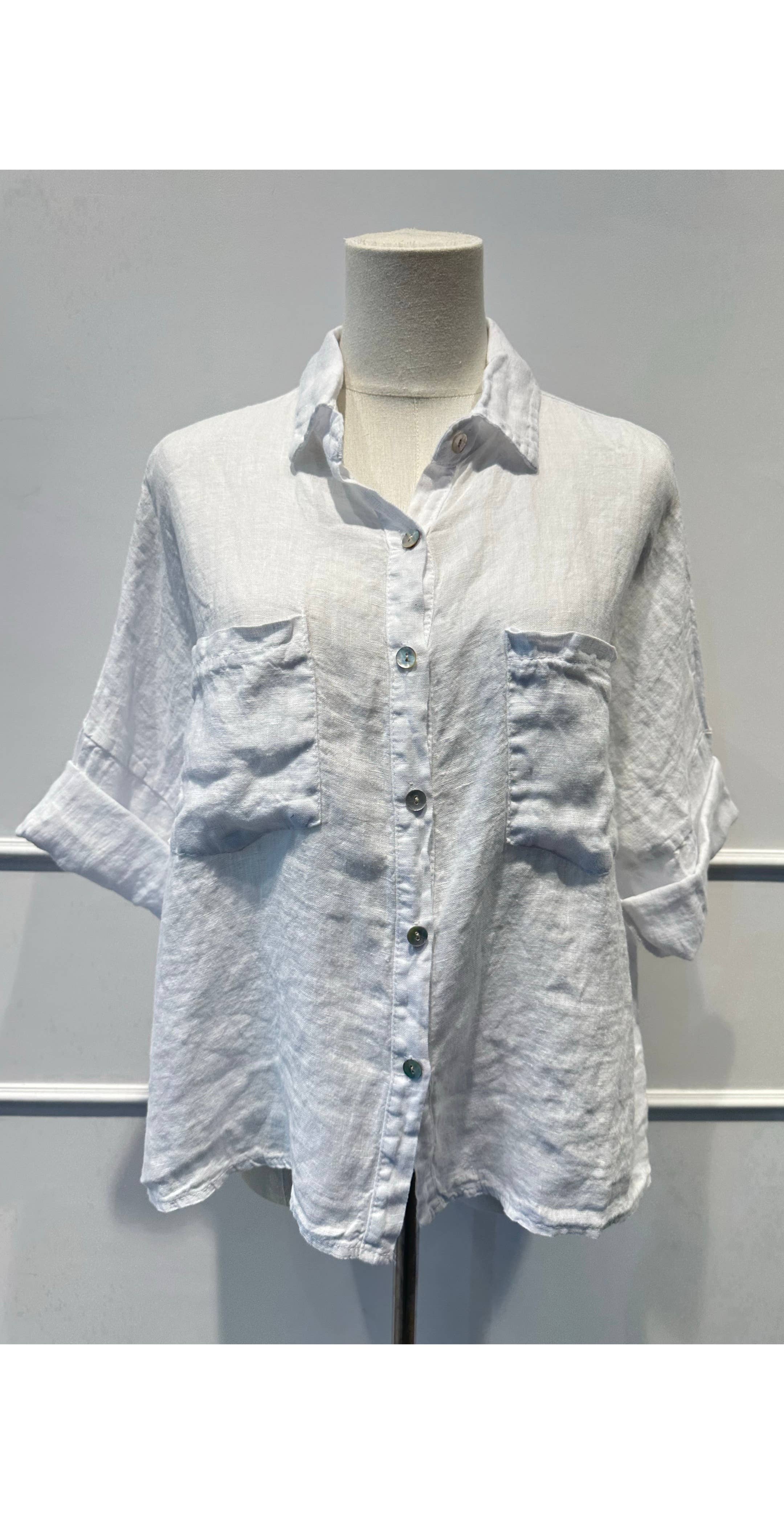 Chemise ample % lin