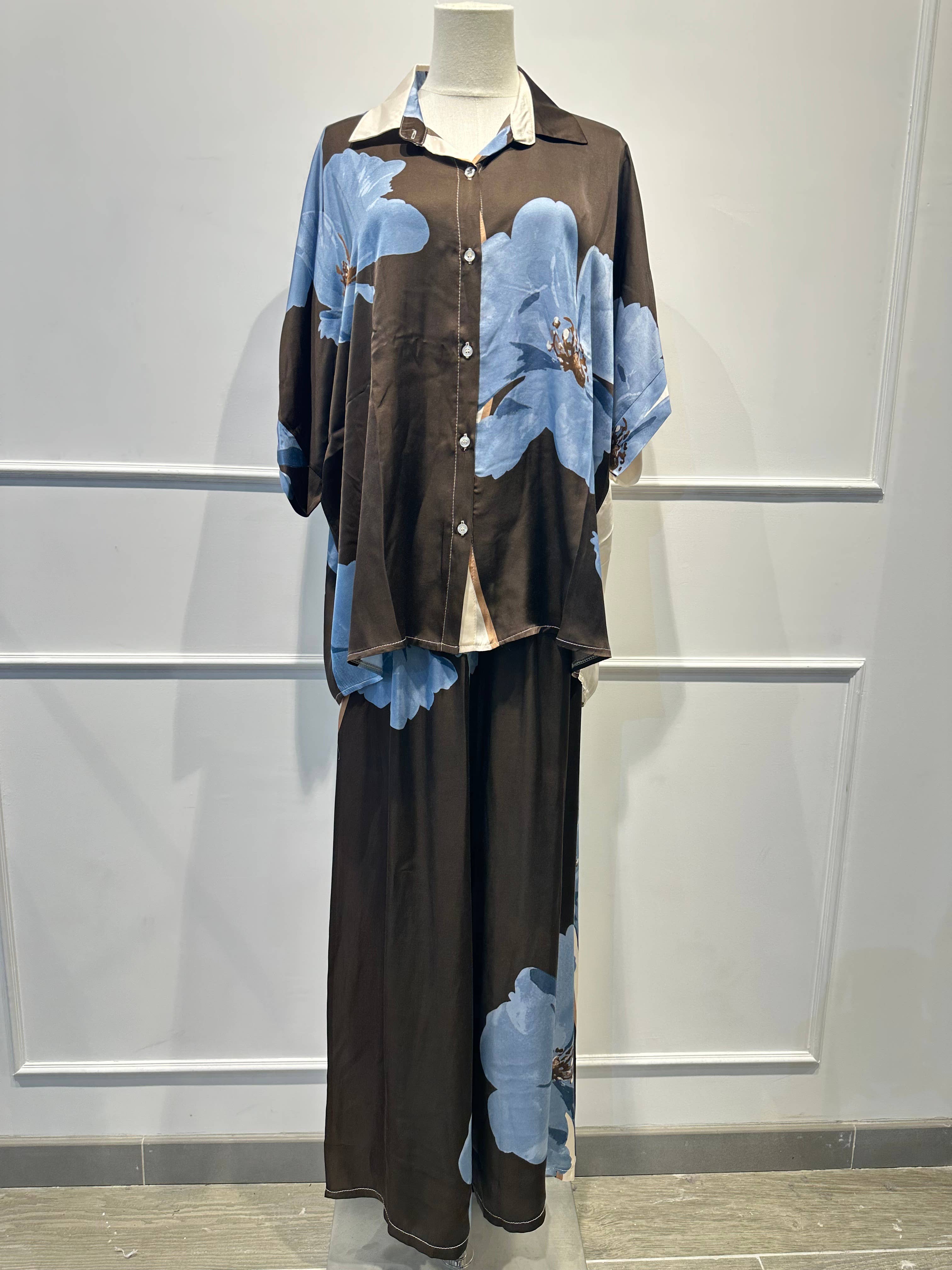 Ensemble Large Imprimé Fleuri % VISCOSE