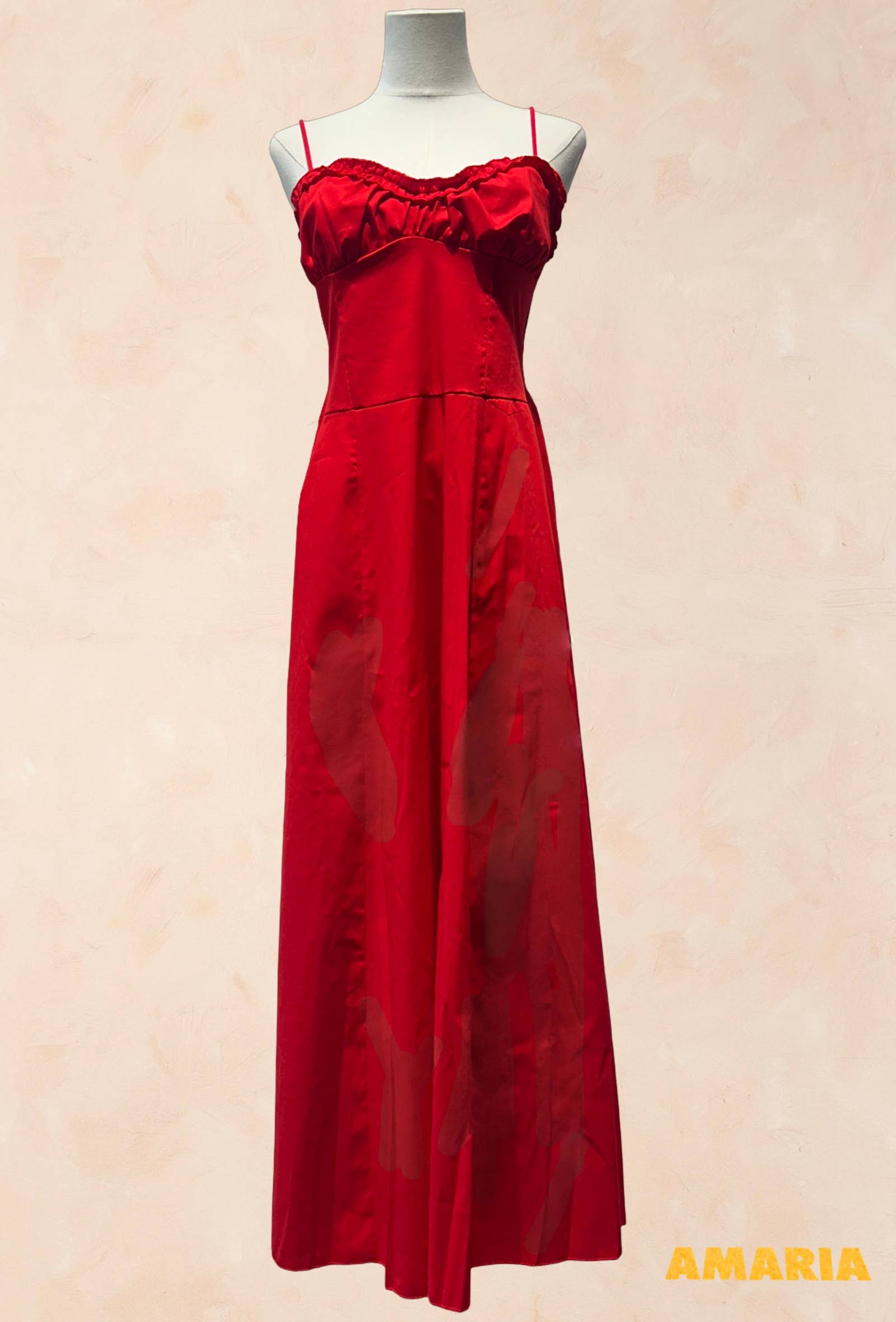 Robe longue à bretelles Coton