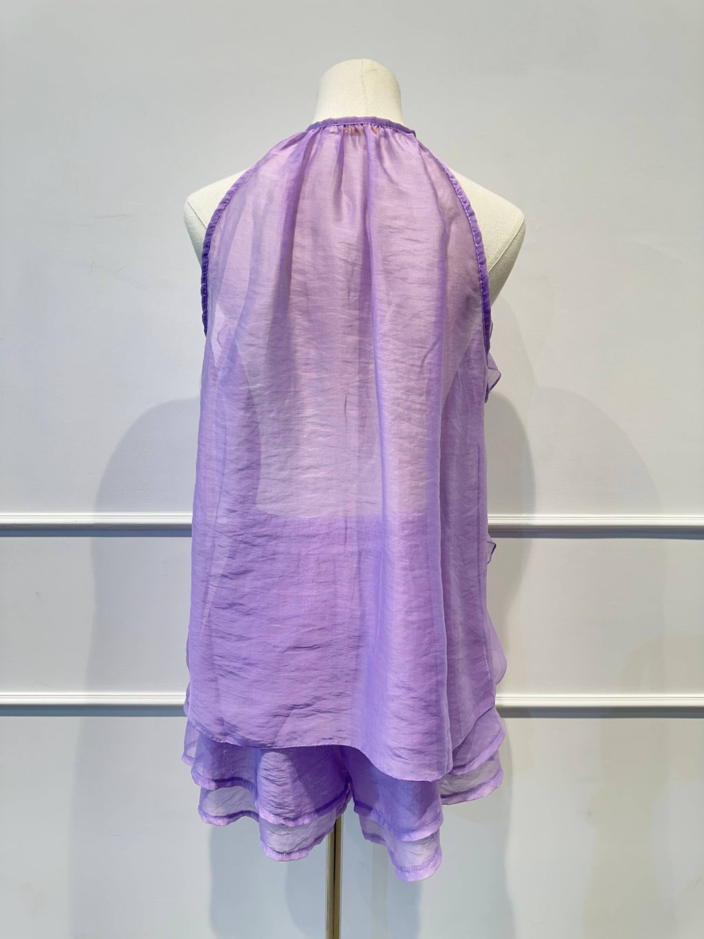 Ensemble Voile à Volants –Top Fluide & Short