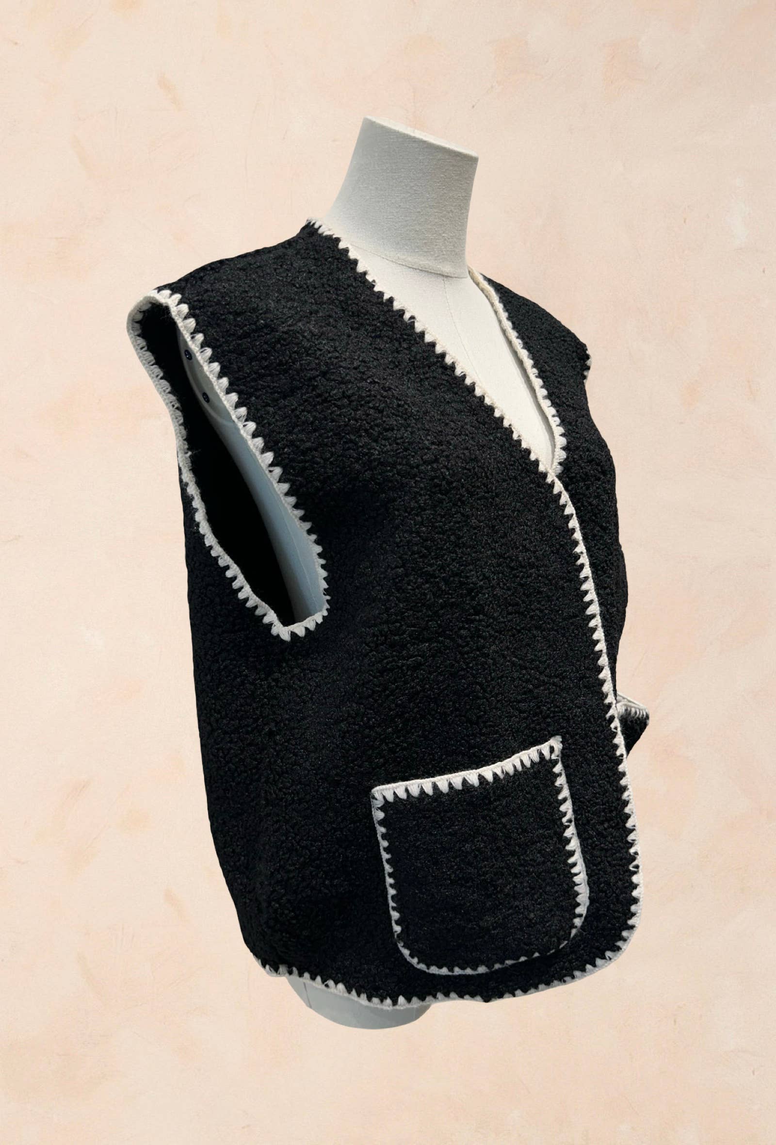 Gilet sans manches Look Vintage