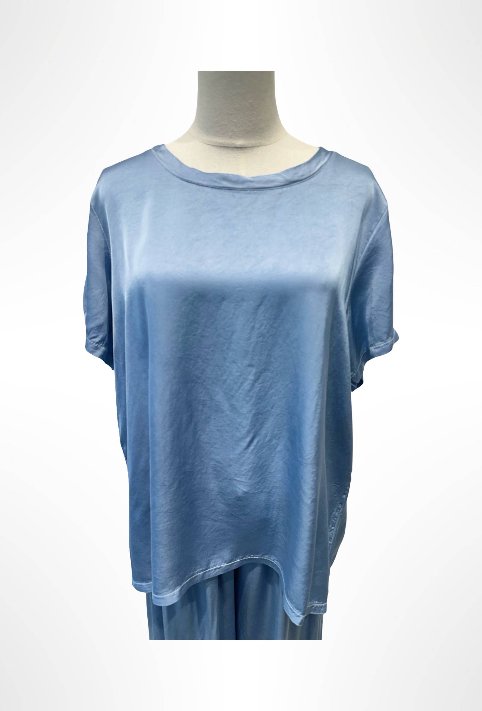 Ensemble Satin, Haut et Pantalon Fluide % VISCOSE