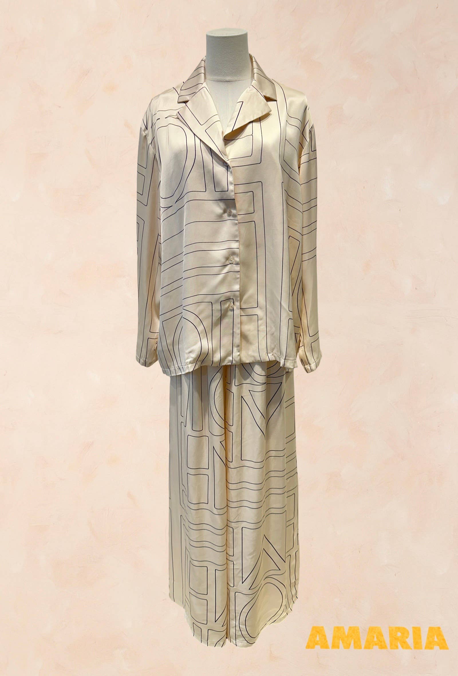 Ensemble PT Chemise Fluide Graphique % VISCOSE