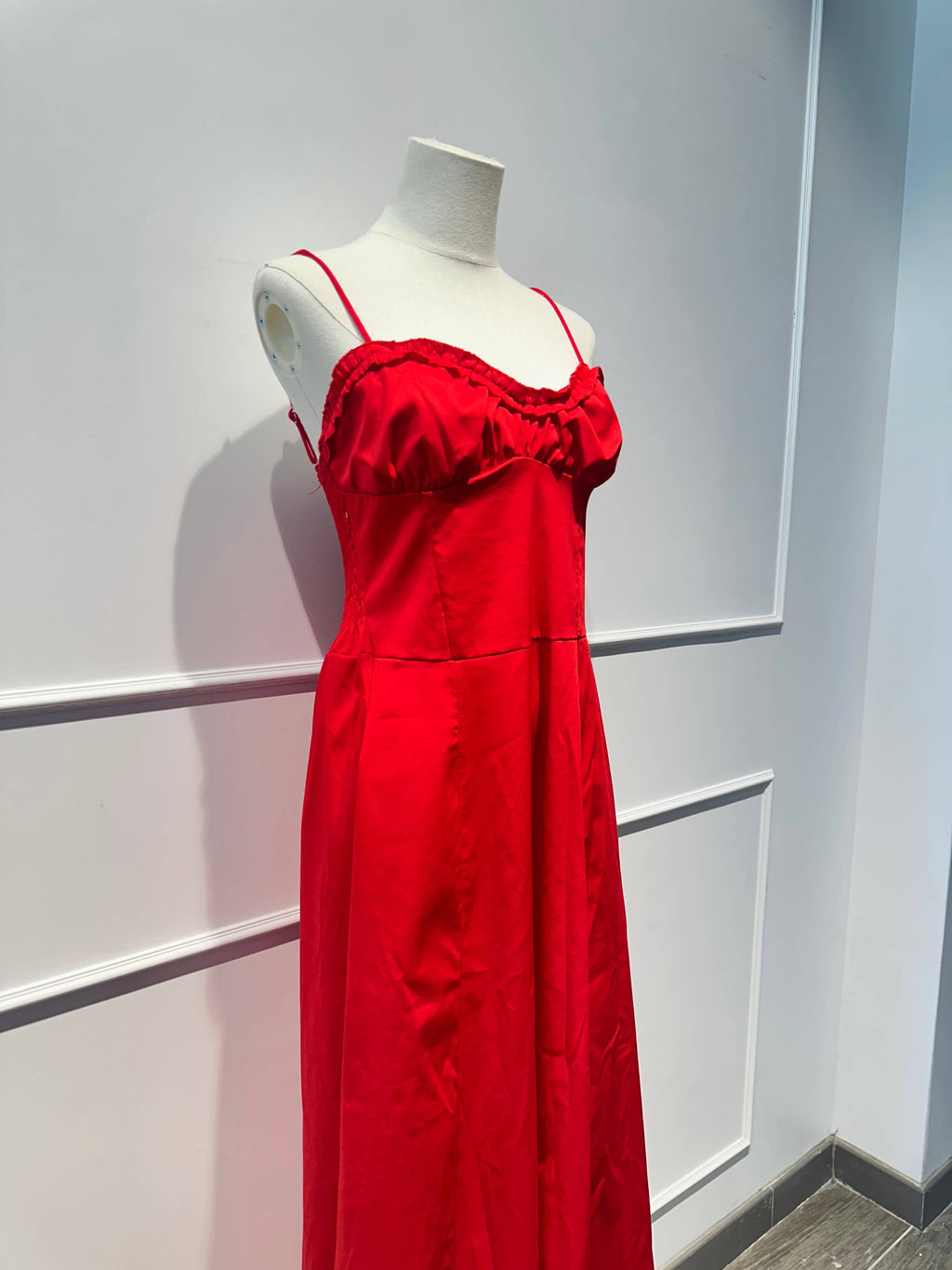 Robe longue à bretelles Coton