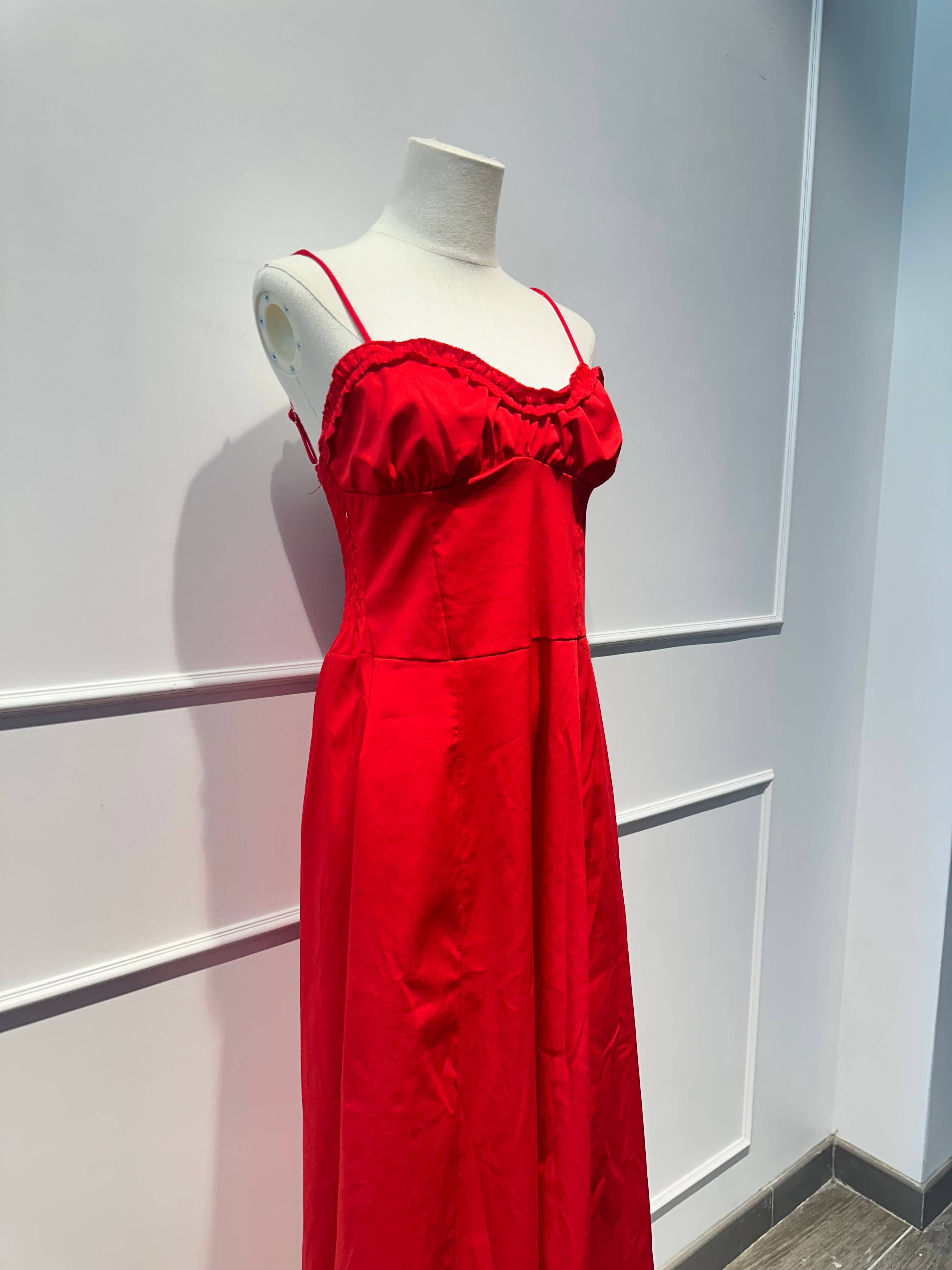Robe longue à bretelles Coton