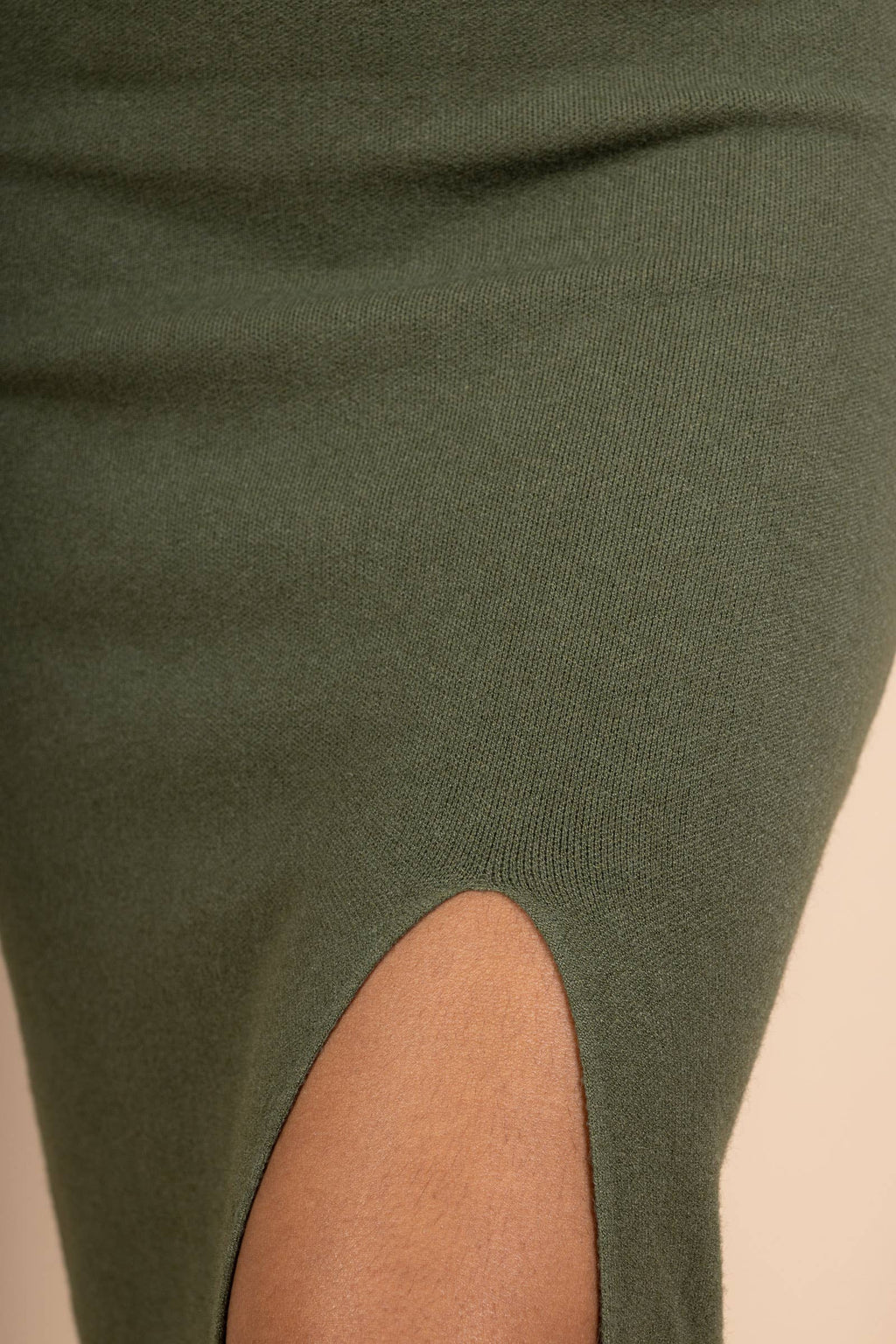 Jupe Longue en Maille – Fendue sur le Côté VISCOSE