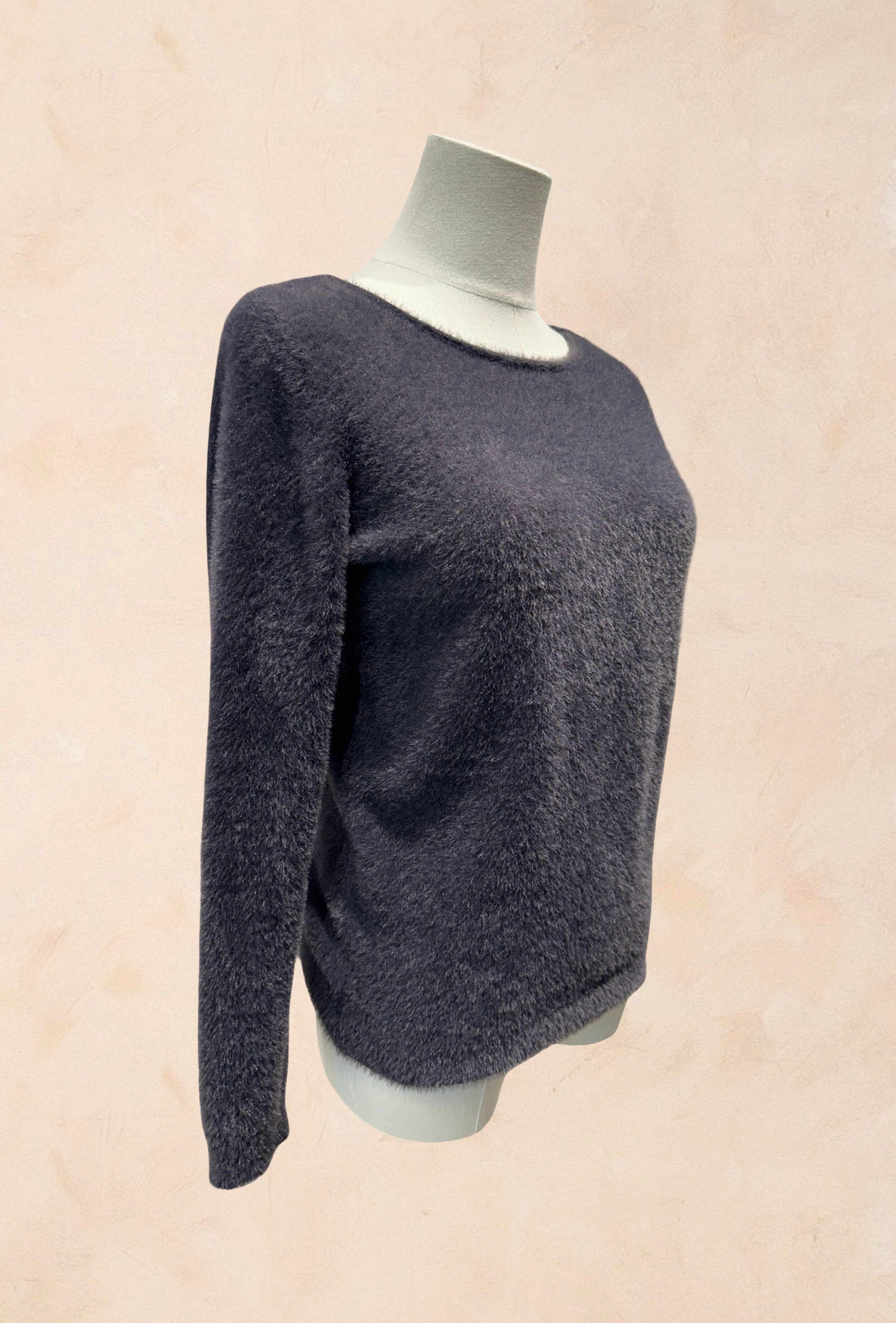Pull Tout Doux Effet Peluche Manches Longues