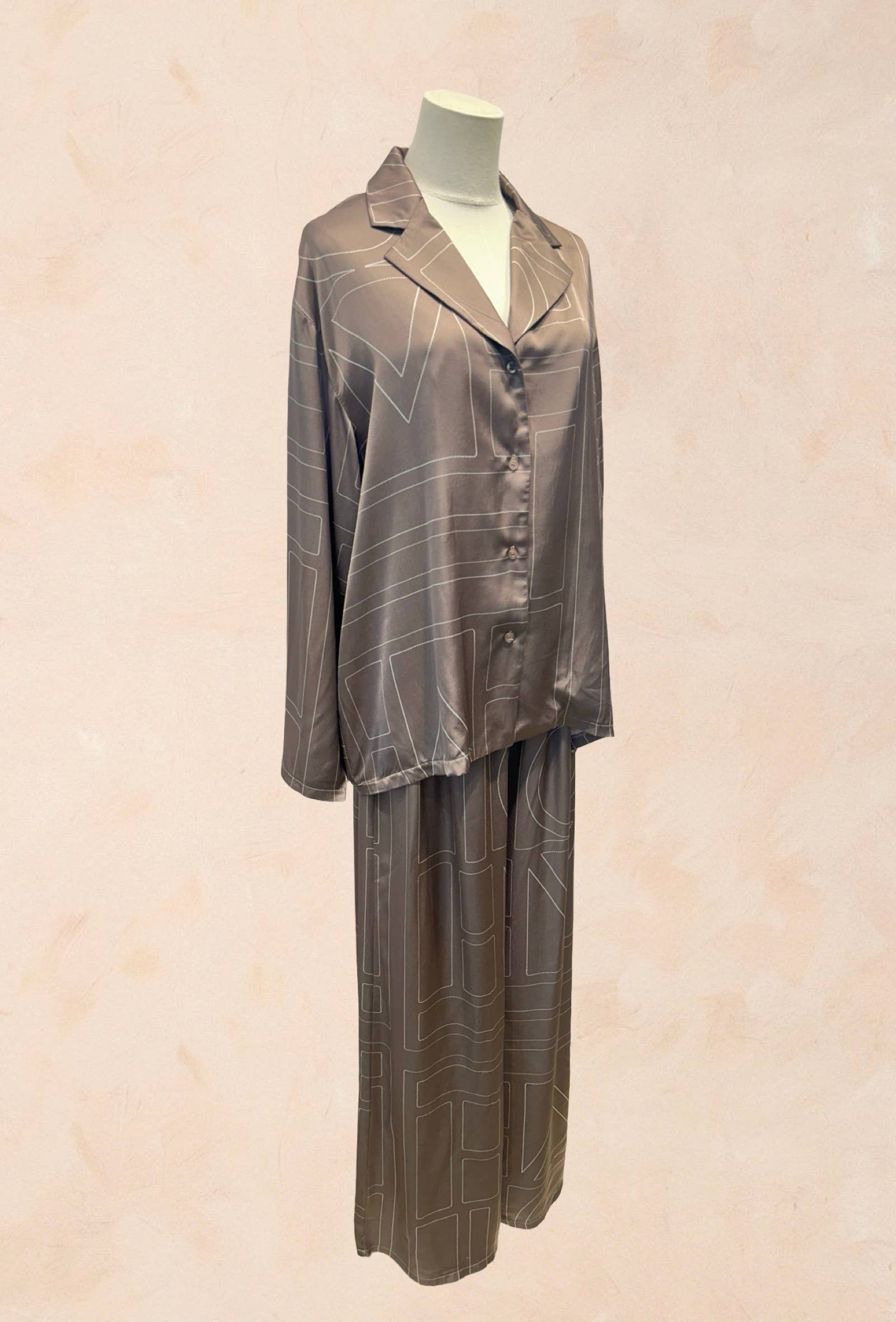 Ensemble PT Chemise Fluide Graphique % VISCOSE