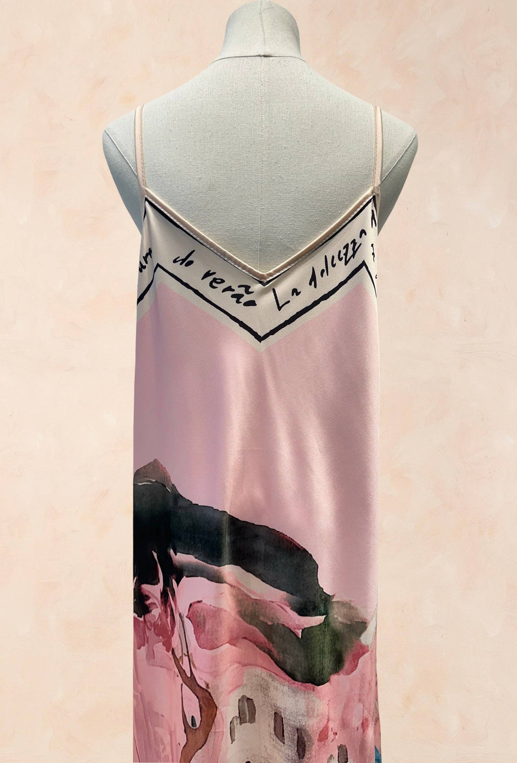 Robe Viscose Soie Imprimé Fluide à Bretelles VISCOSE