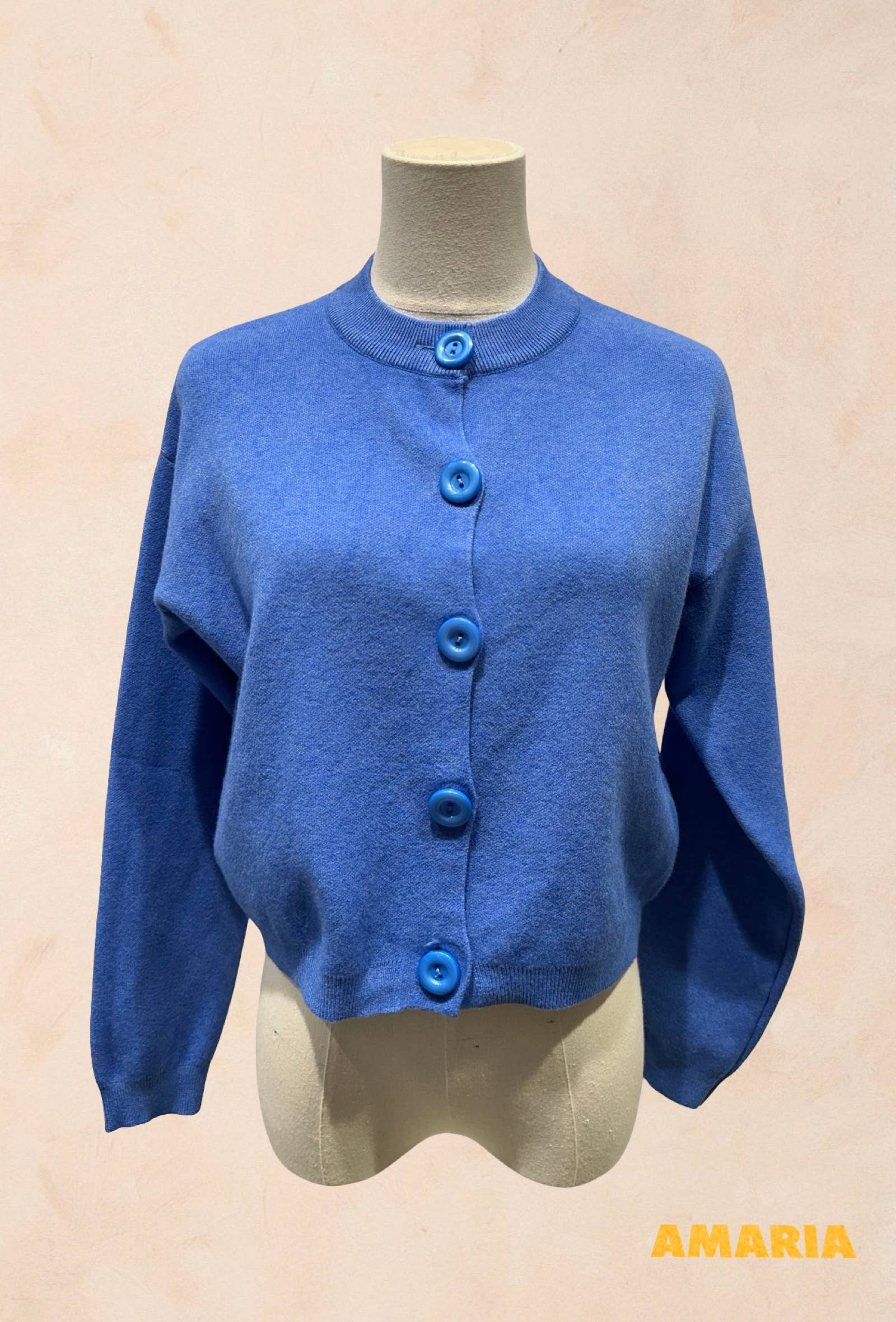 Cardigan Court à Gros Boutons VISCOSE