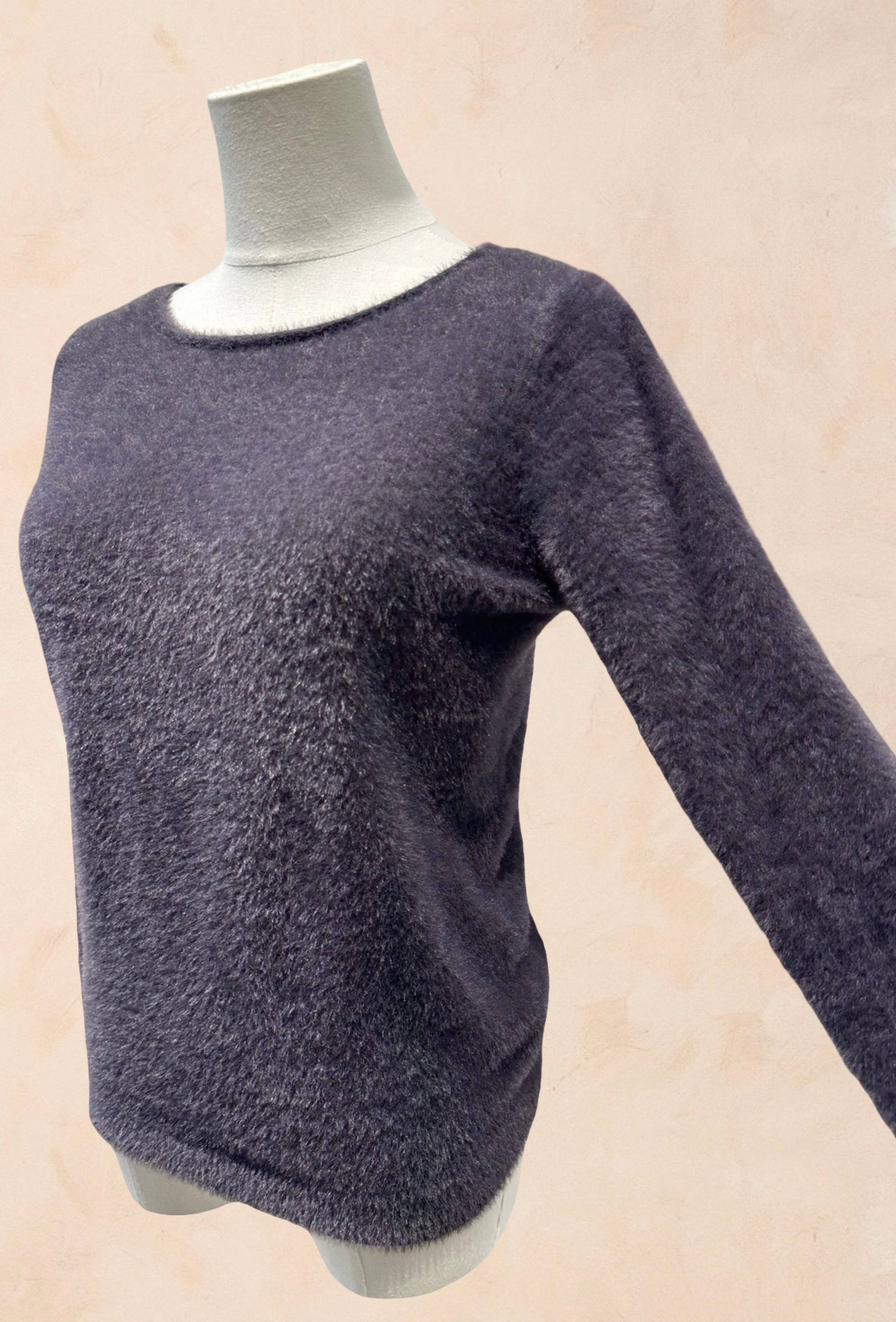 Pull Tout Doux Effet Peluche Manches Longues
