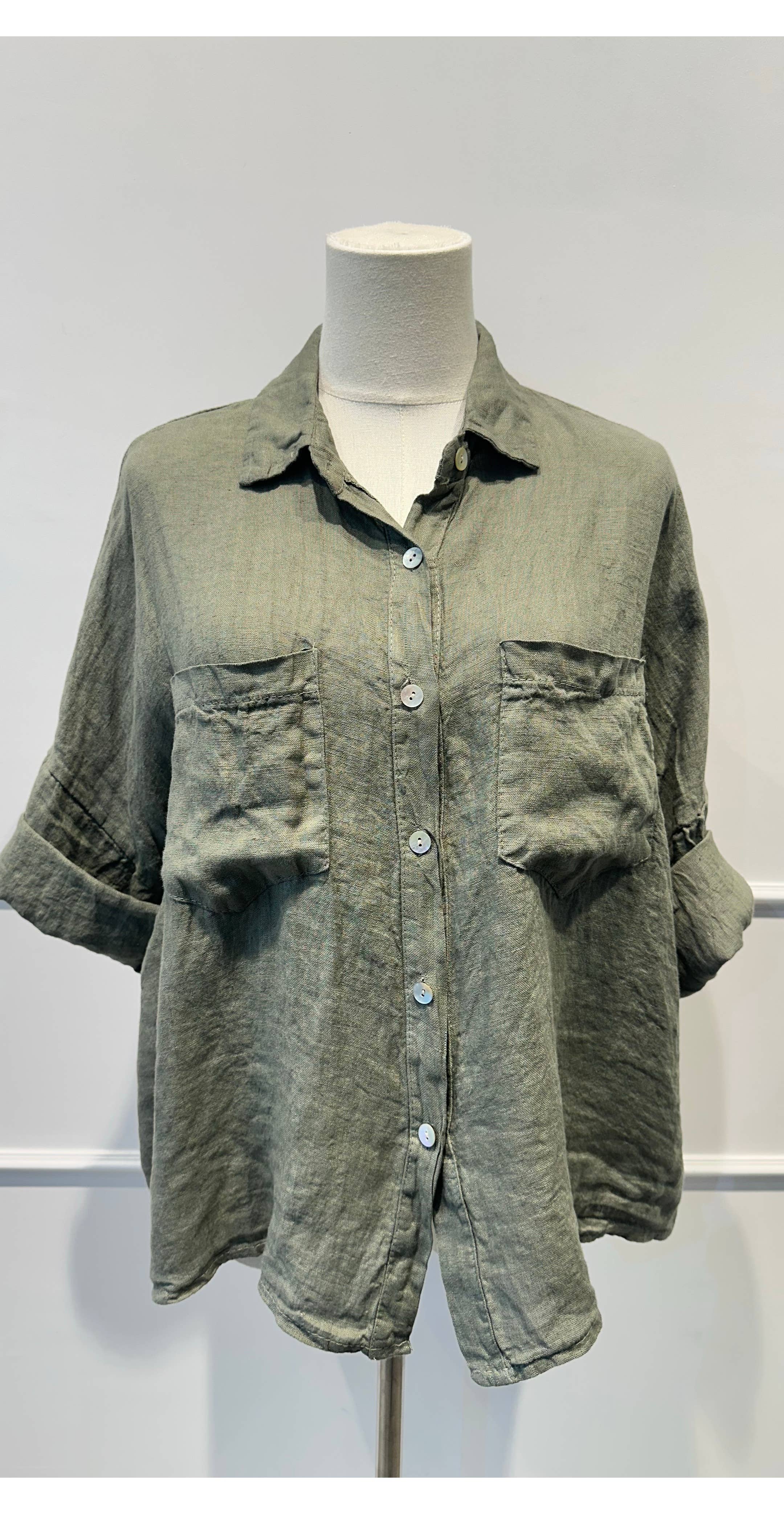 Chemise ample % lin