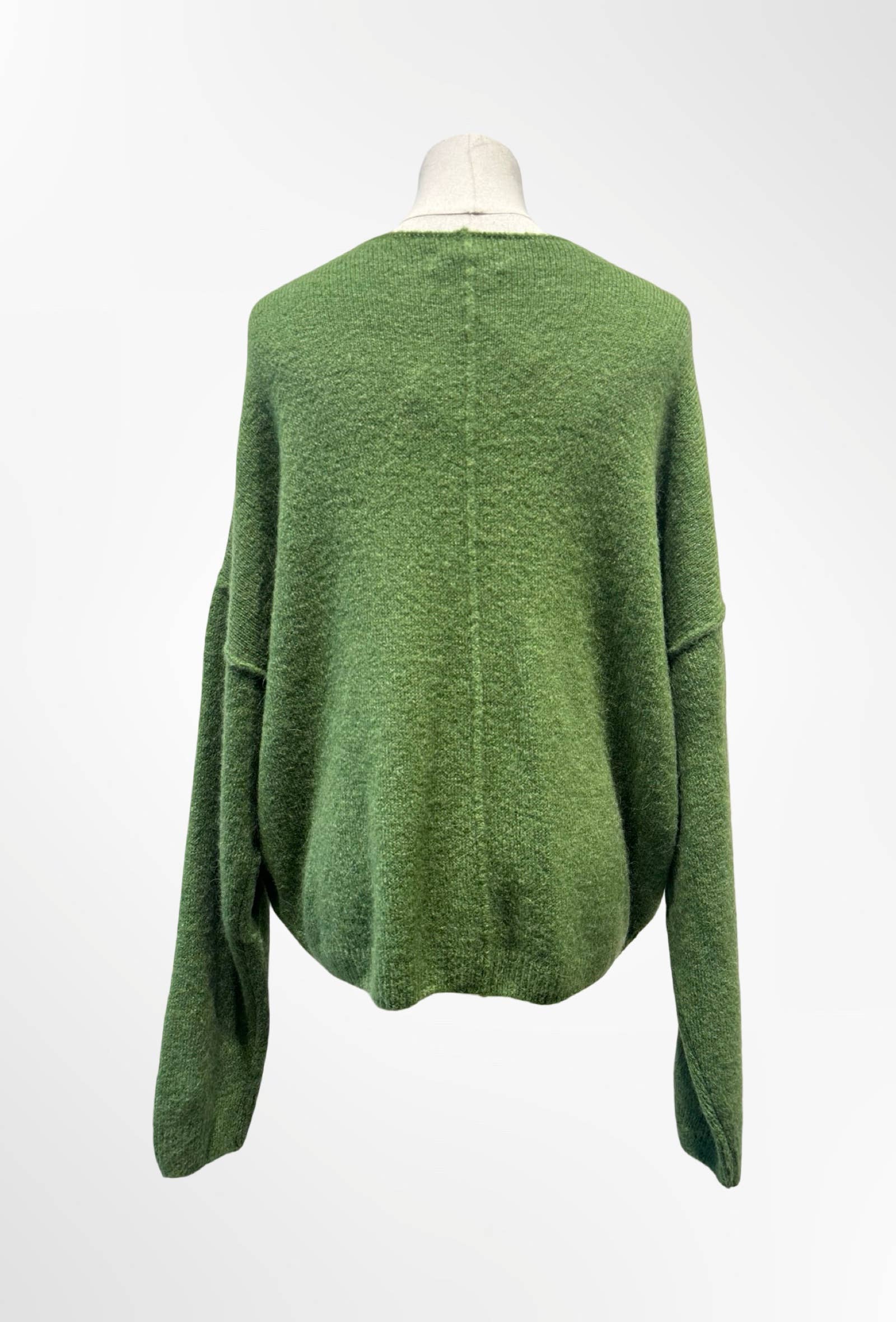 Pull Oversize Col Rond Maille Douce ALPAGA