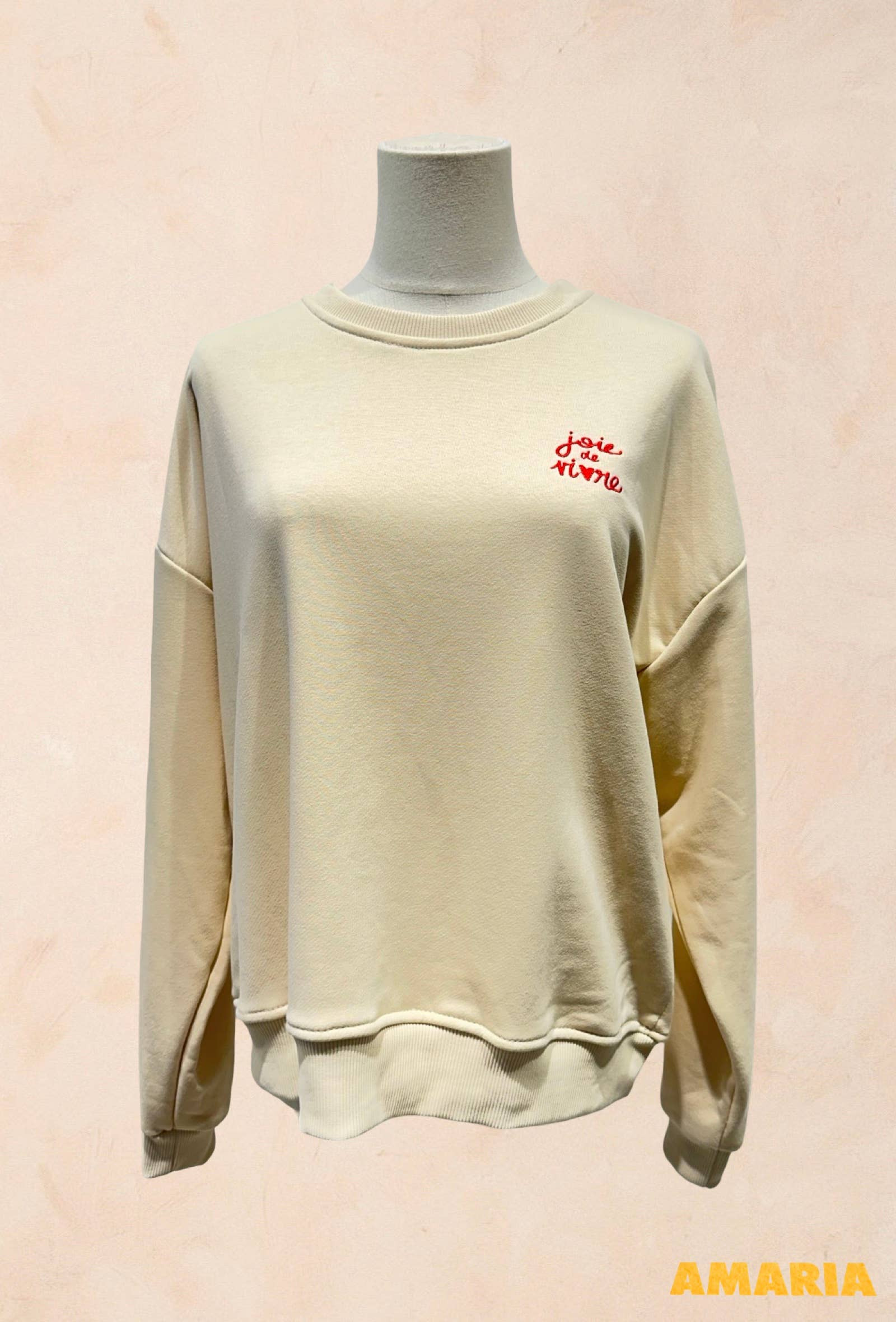 Sweat shirt Joie de Vivre COTON
