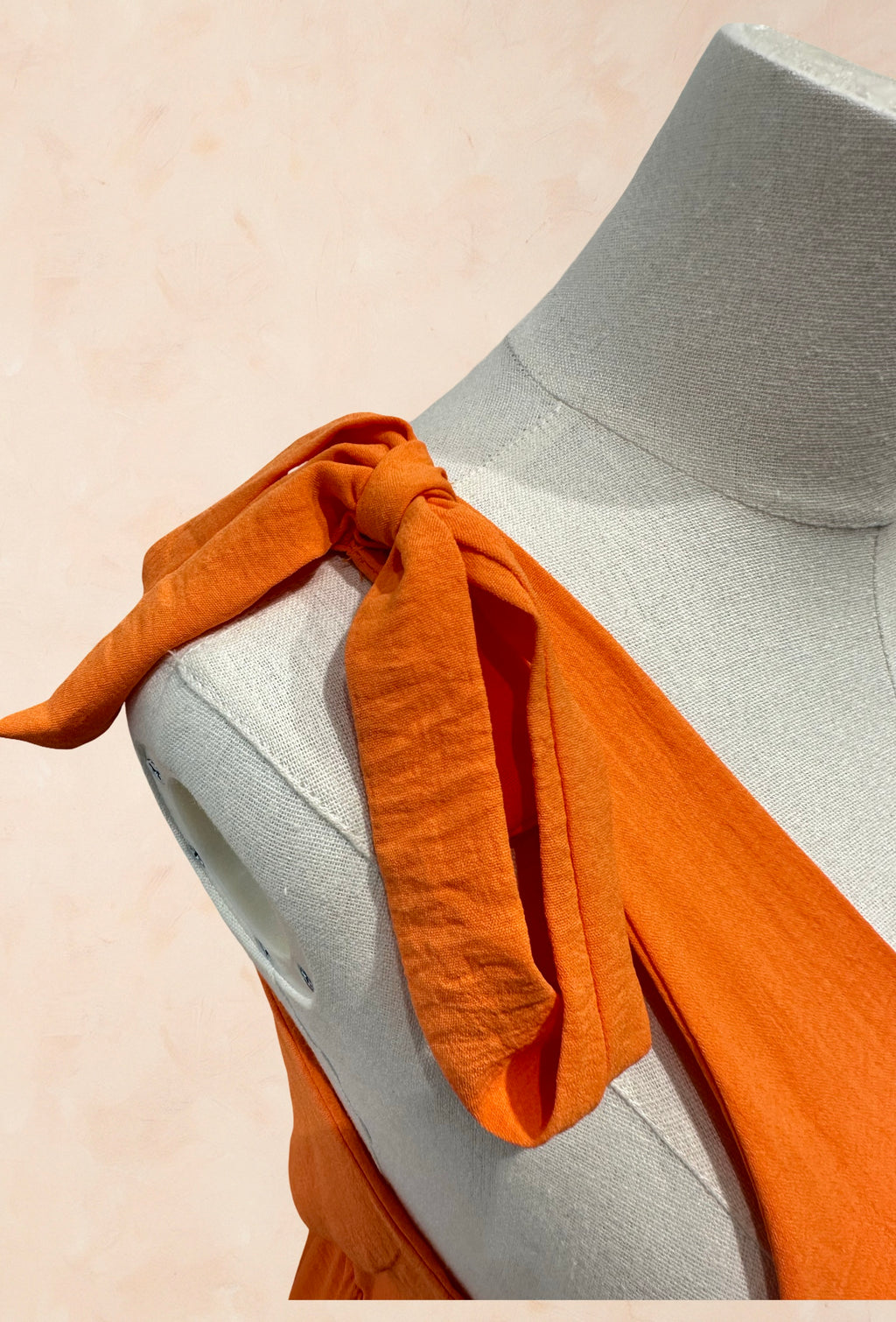 Robe longue à nouer aux épaules - Viscose