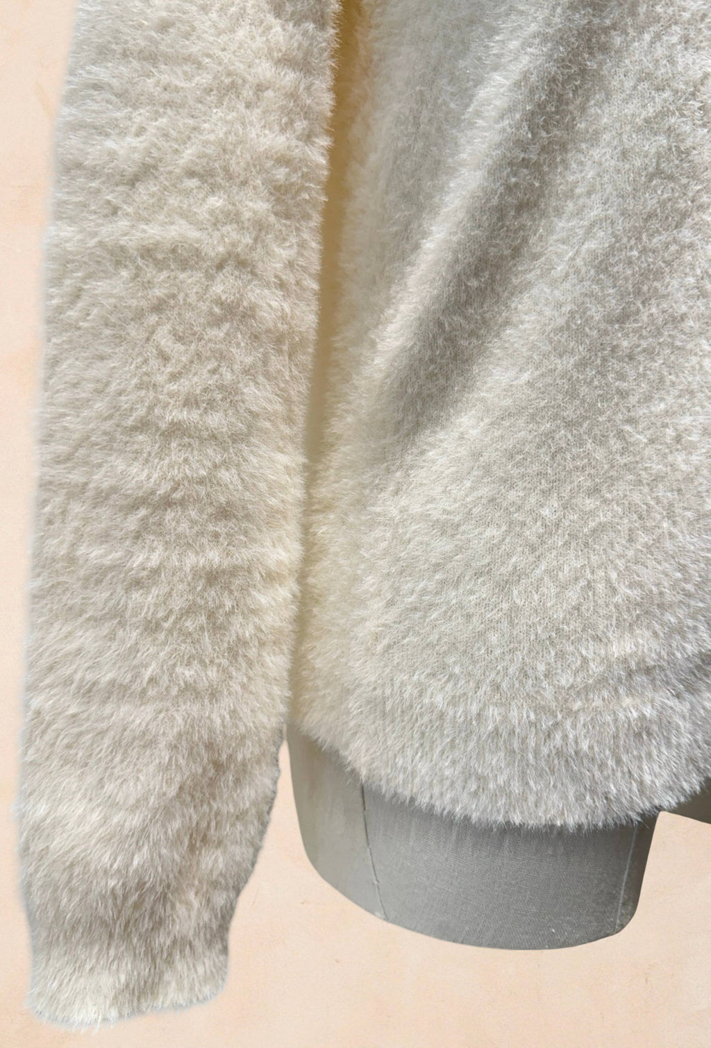 Pull Tout Doux Effet Peluche Manches Longues