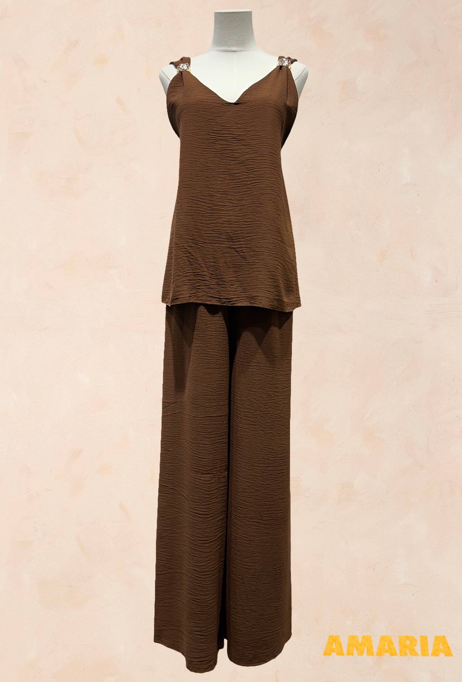 Ensemble top & pantalon palazzo