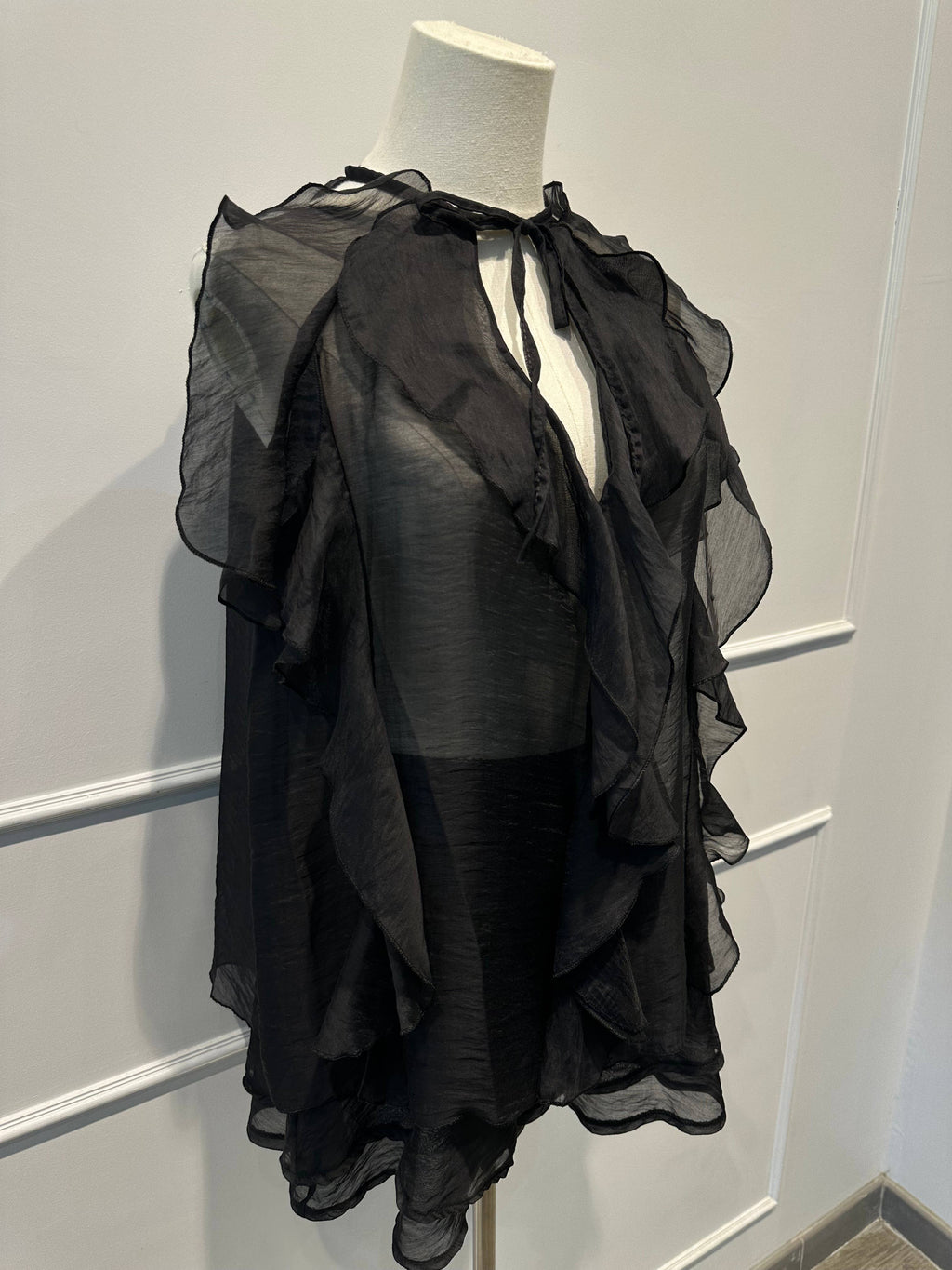 Ensemble Voile à Volants –Top Fluide & Short